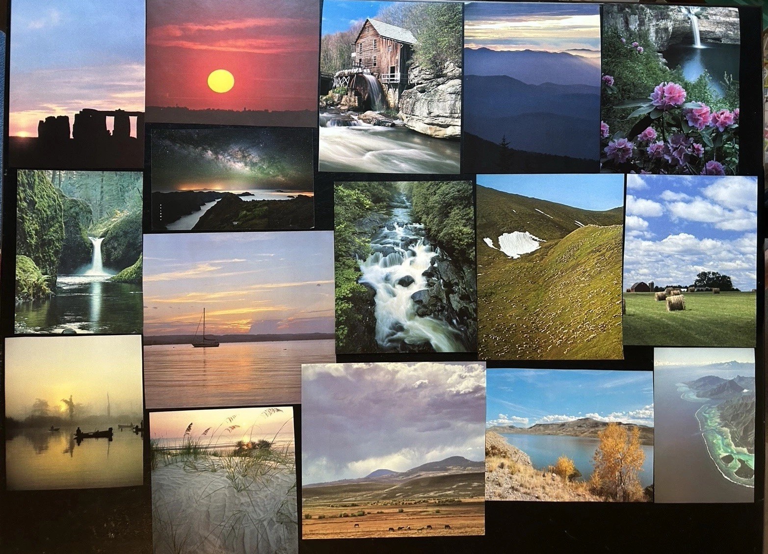 Collaging Book Pages Lot of 68 Pieces Collage Art Craft Landscapes Nature Mixed