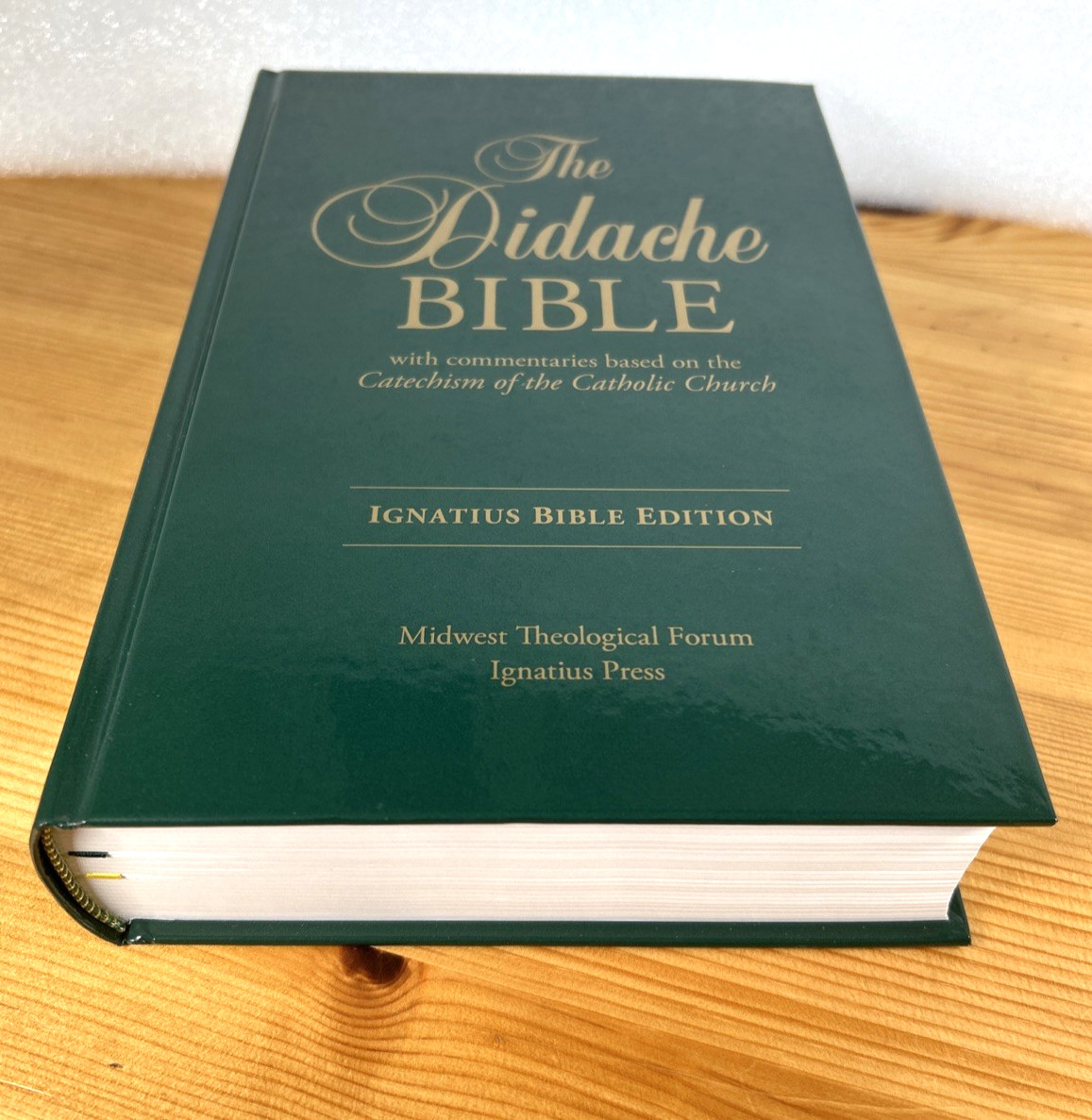 Didache Bible Green HC Ignatius Bible Edition Catechism Catholic Church Like New