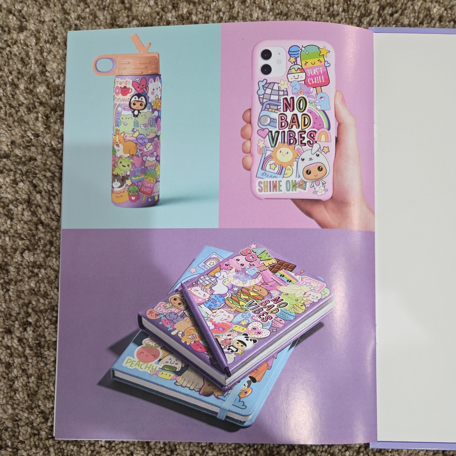 Kaliedoscope (Hinkler) Sticker Bomb “Cool Kawaii” (Hard Cover) Stickers + Book
