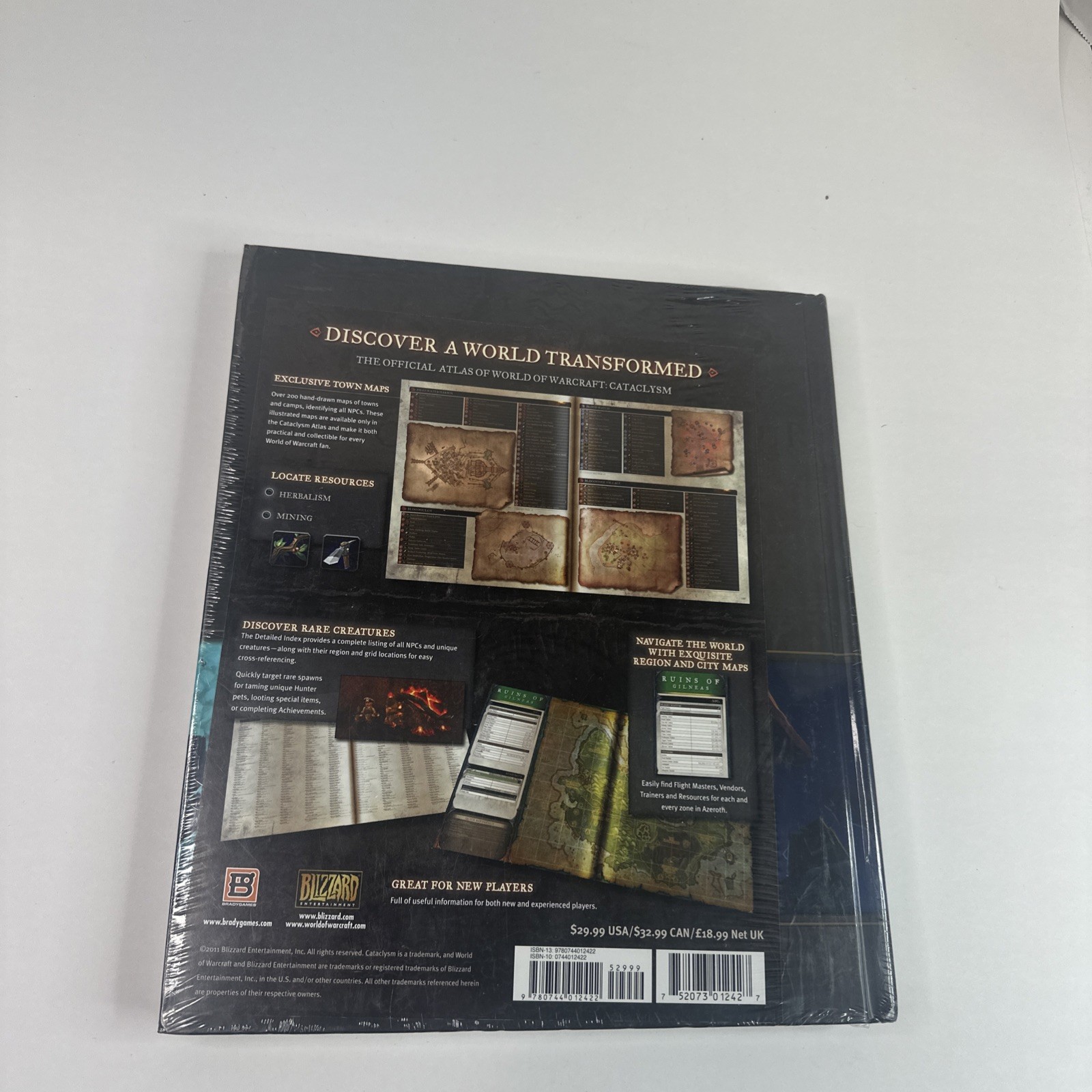 WORLD OF WARCRAFT CATACLYSM ATLAS BRADY GAMES 2011 HARDCOVER SEALED