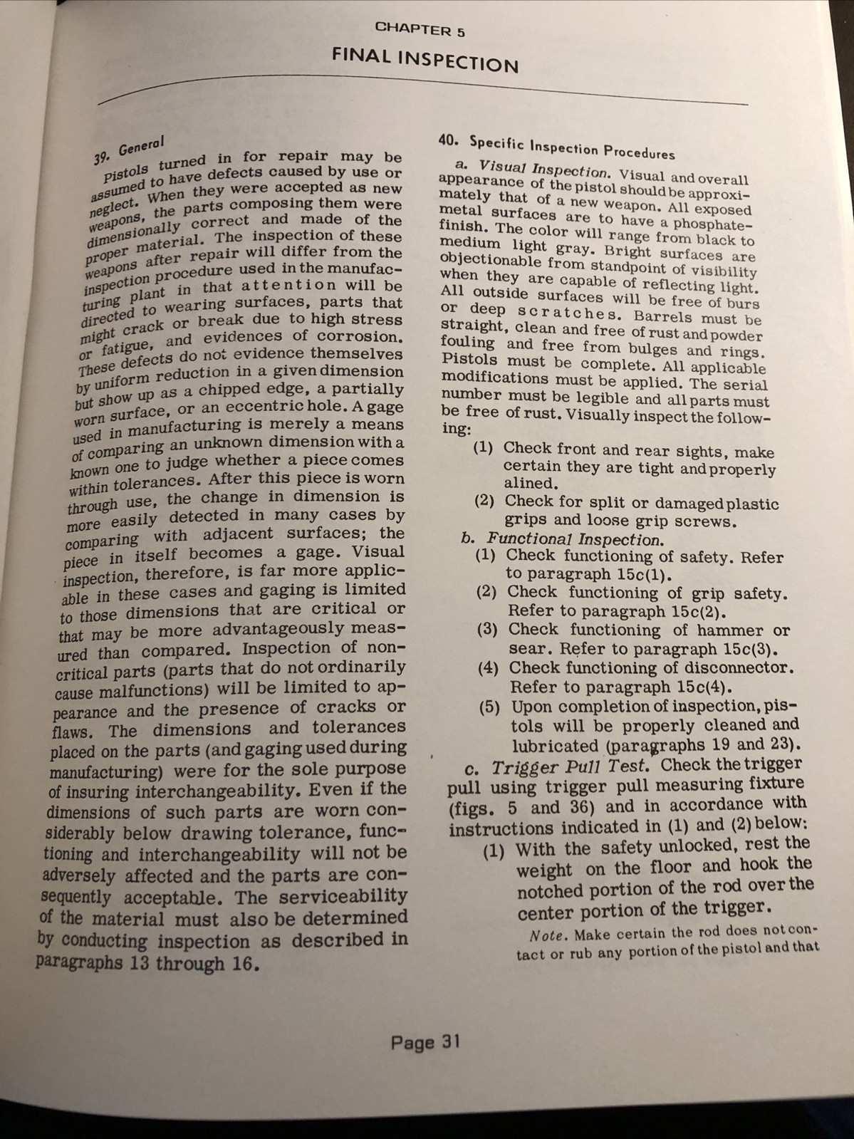Owners Manual The Care And Repair Of The M 1911 A1