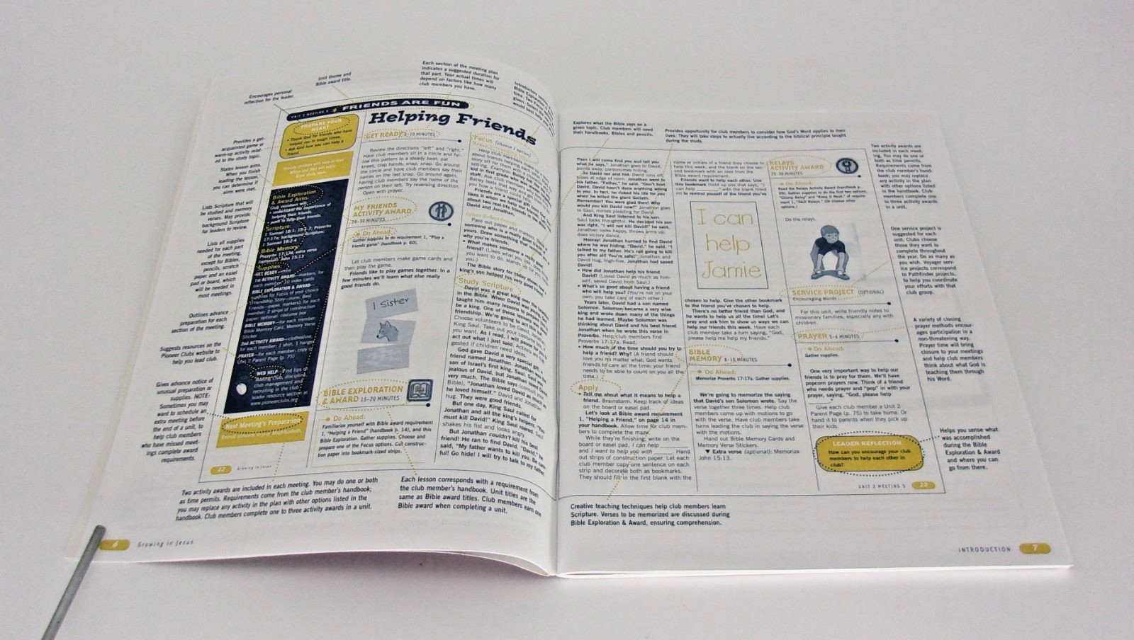 Set 2-Voyagers Handbook & Leader book, Growing In Jesus-Grades 1-2-Pioneer Clubs