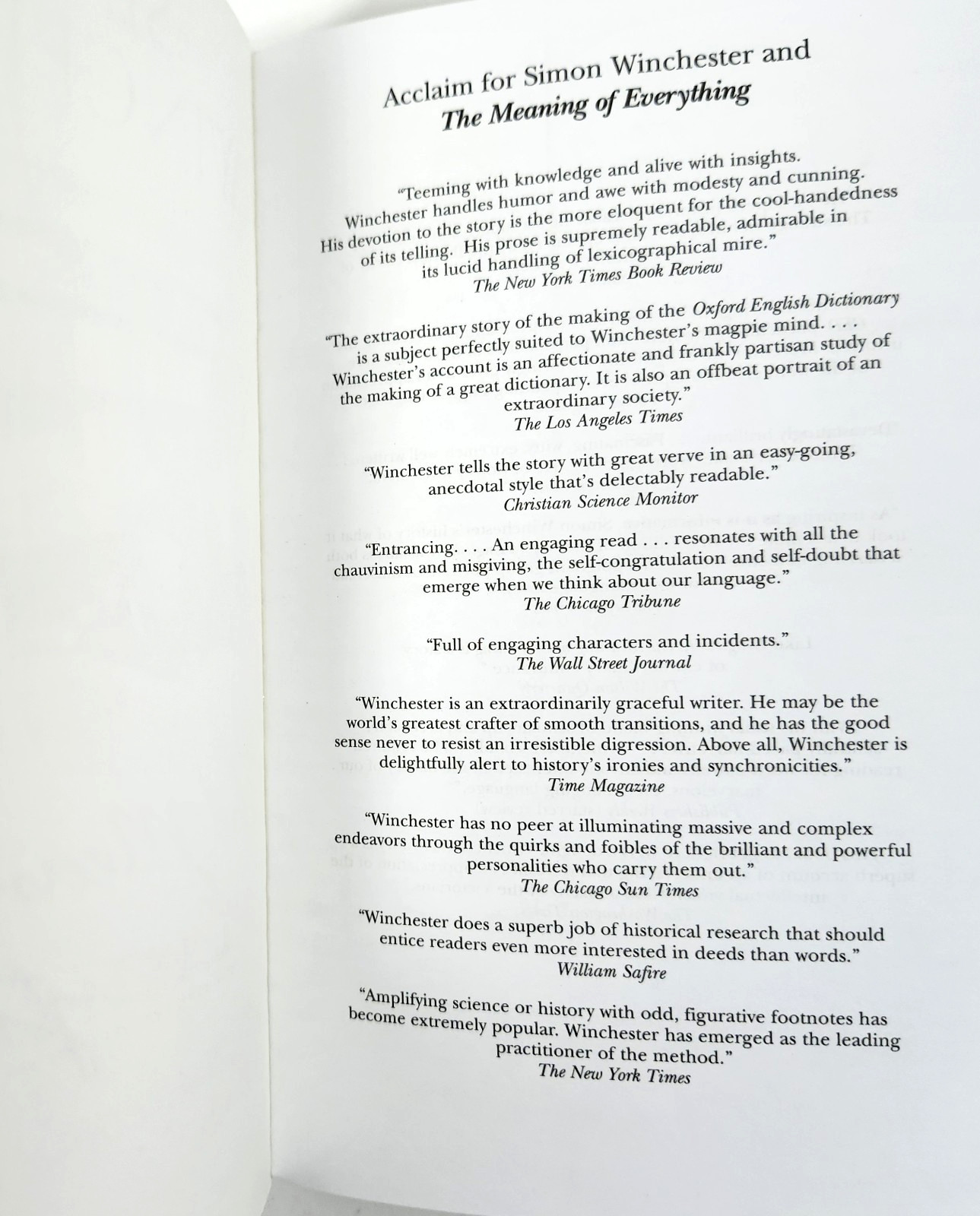 The Meaning of Everything by Simon Winchester (2018 TP) NEW Story Oxford Eng Dic