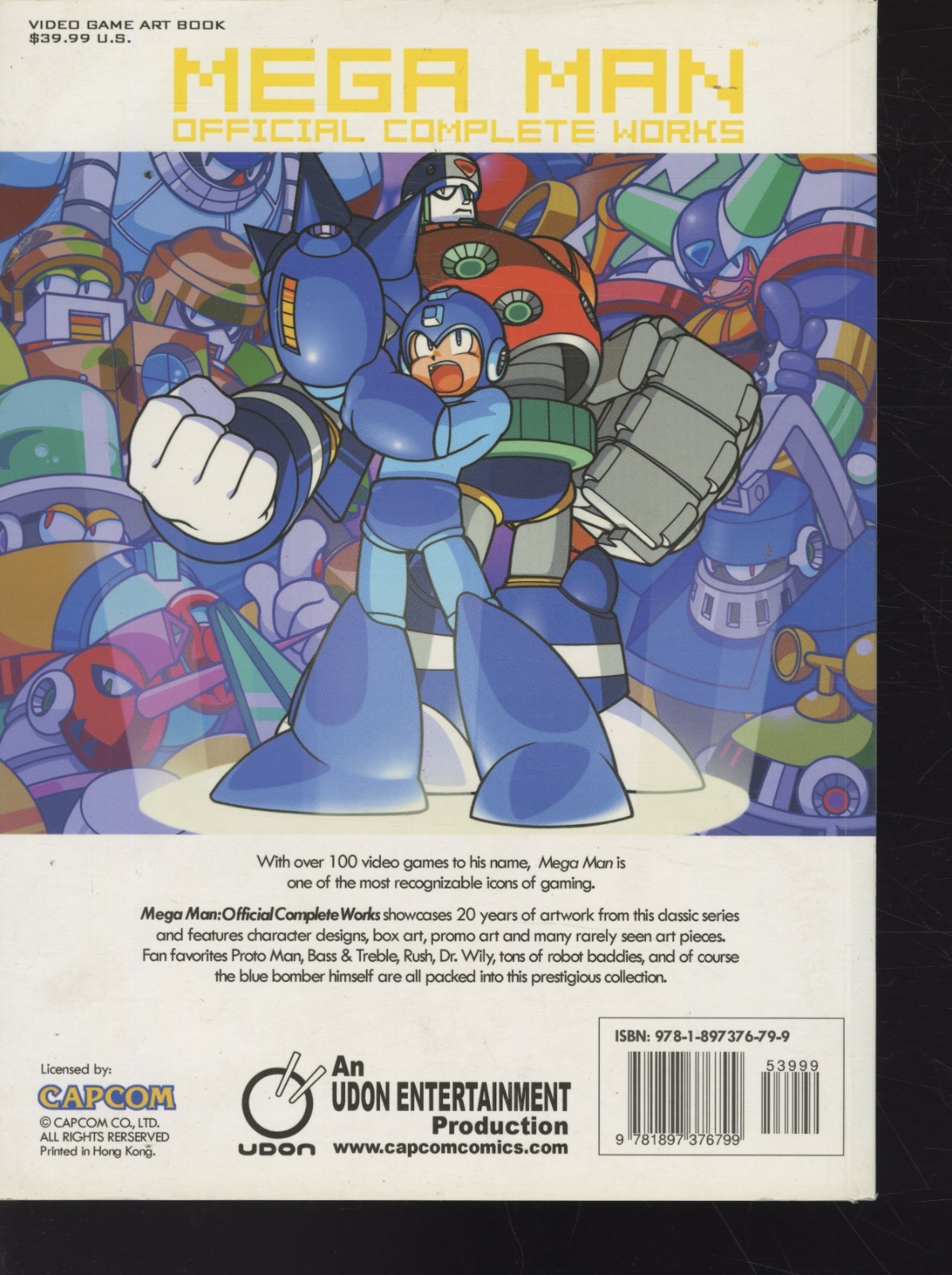 Udon Mega Man: Official Complete Works Illustrated Book Capcom Pre-Owned #032