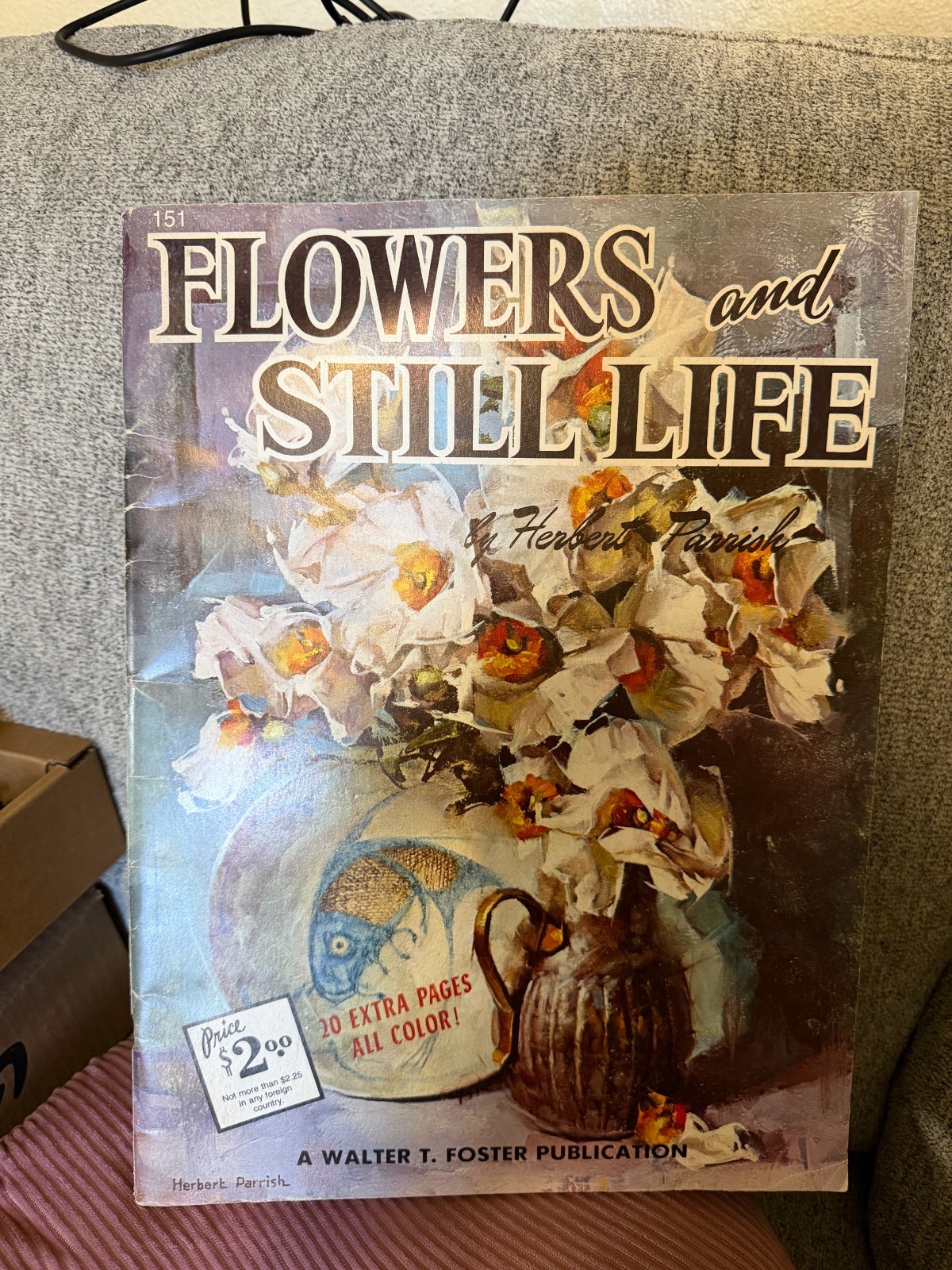 Flowers & Still Life Herbert Parrish Walter T. Foster #151 Vintage Art All Color