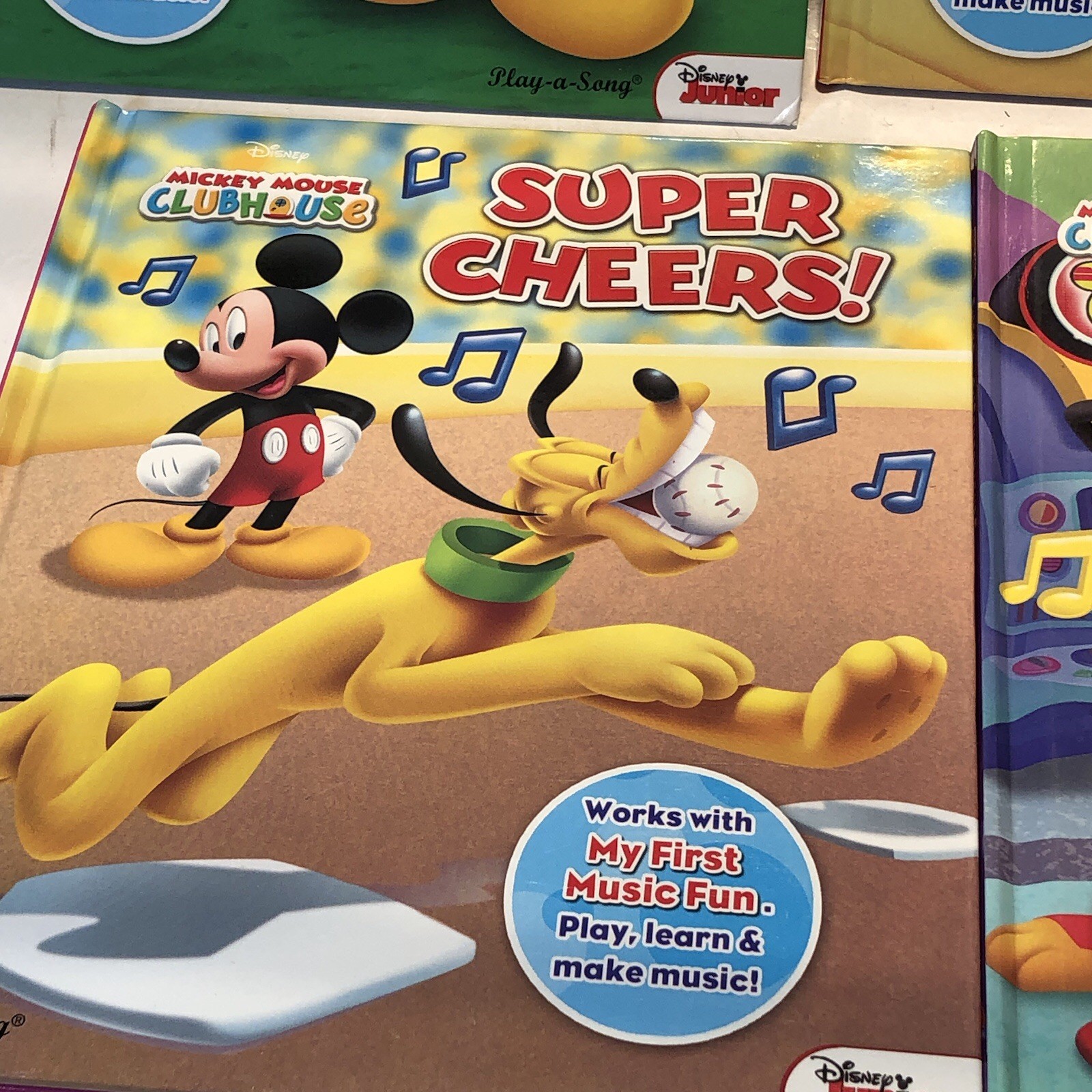 MICKEY MOUSE CLUB HOUSE “My First Music Fun” Books Lot of 5 EUC