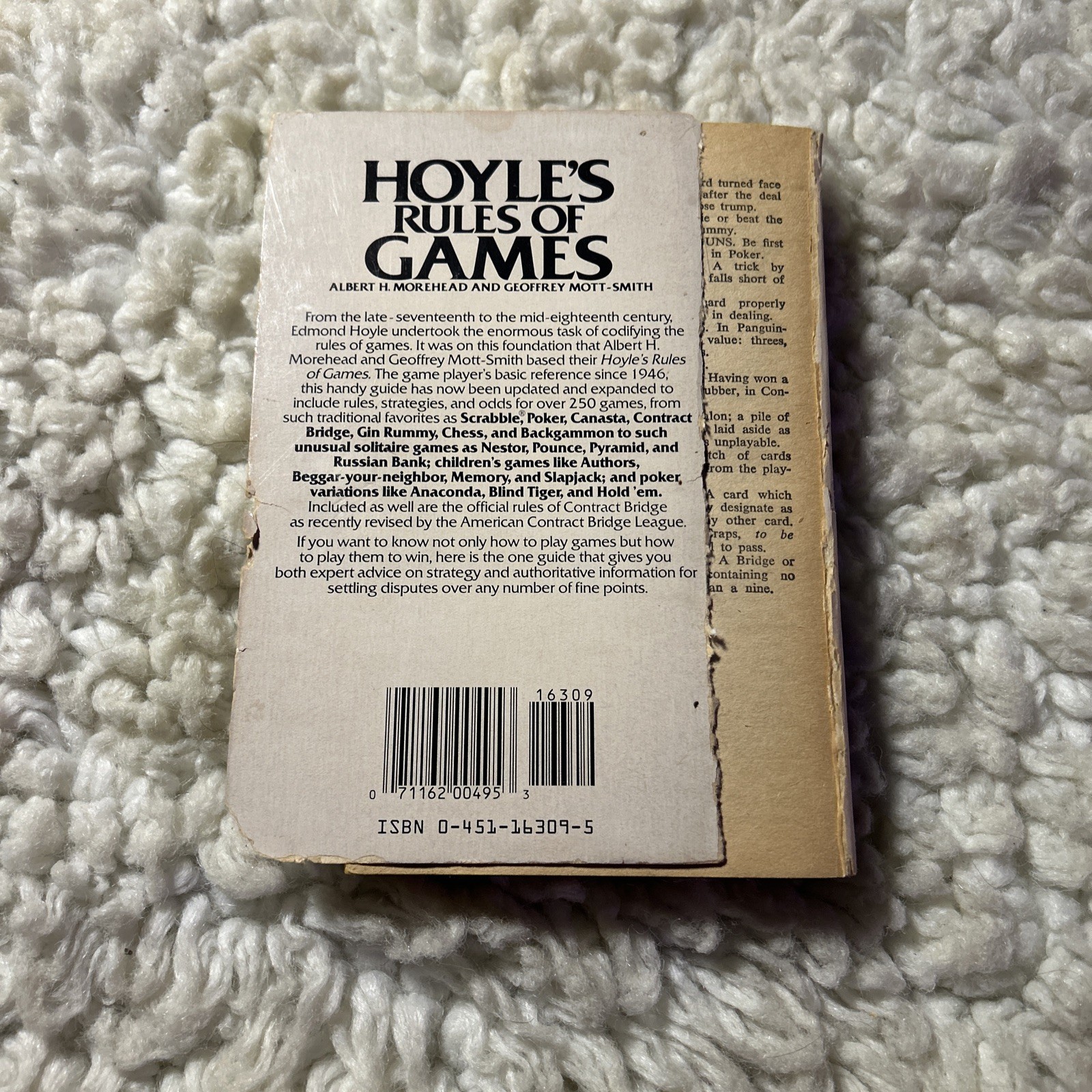 Hoyle’s Rules of Games: Second Revised Edition BAD COND. ROUGH/NEEDS LOVE