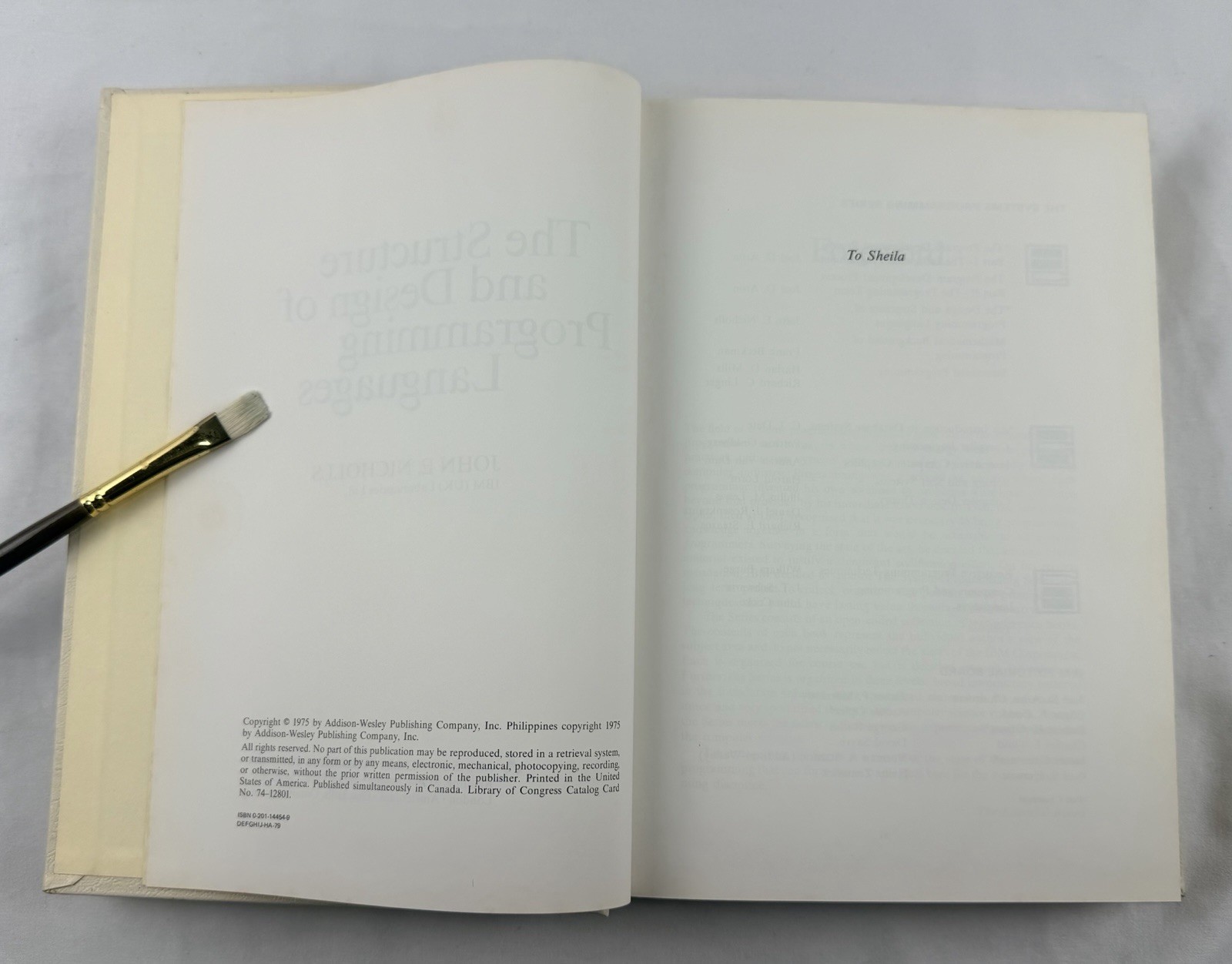 The Structure & Design of Programming Languages Nicholls 1975 HC Computer Book
