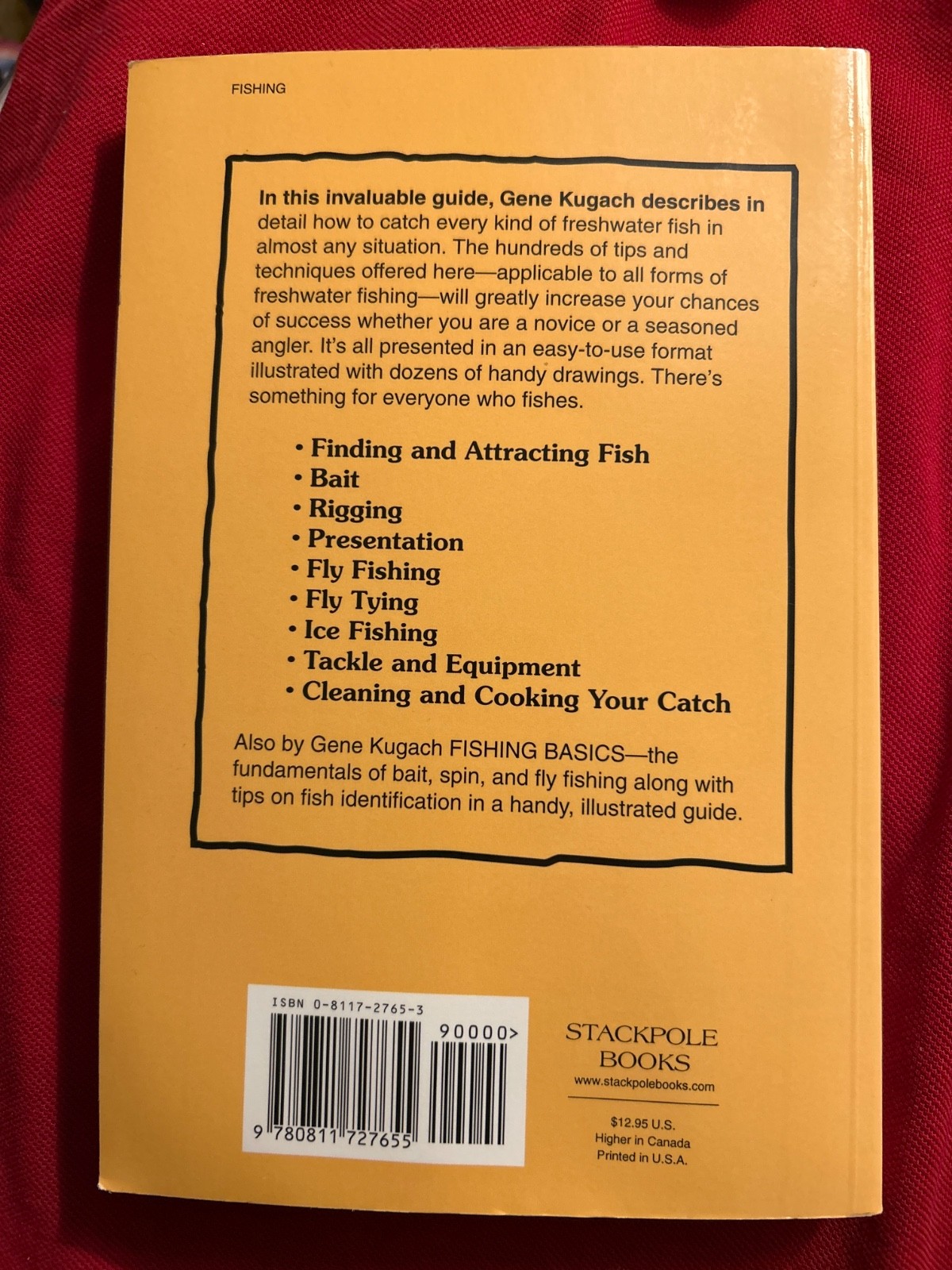 Freshwater Fishing Tips & Techniques – 0811727653, paperback, Gene Kugach, new