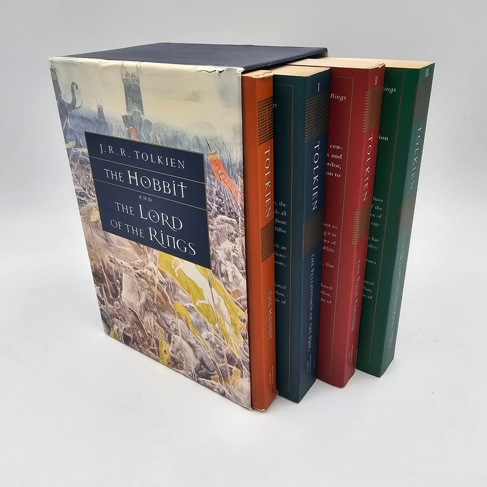 J.R.R. Tolkien The Hobbit & Lord of the Rings 4 Book Boxed Set Alan Lee Art PB