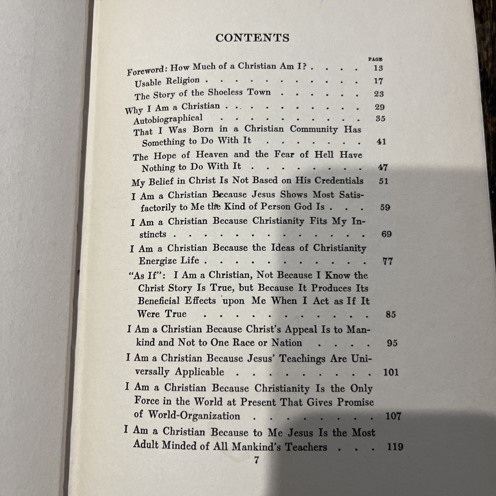 “WHY I AM A CHRISTIAN” Dr. Frank Crane 1924 Hardcover First Edition