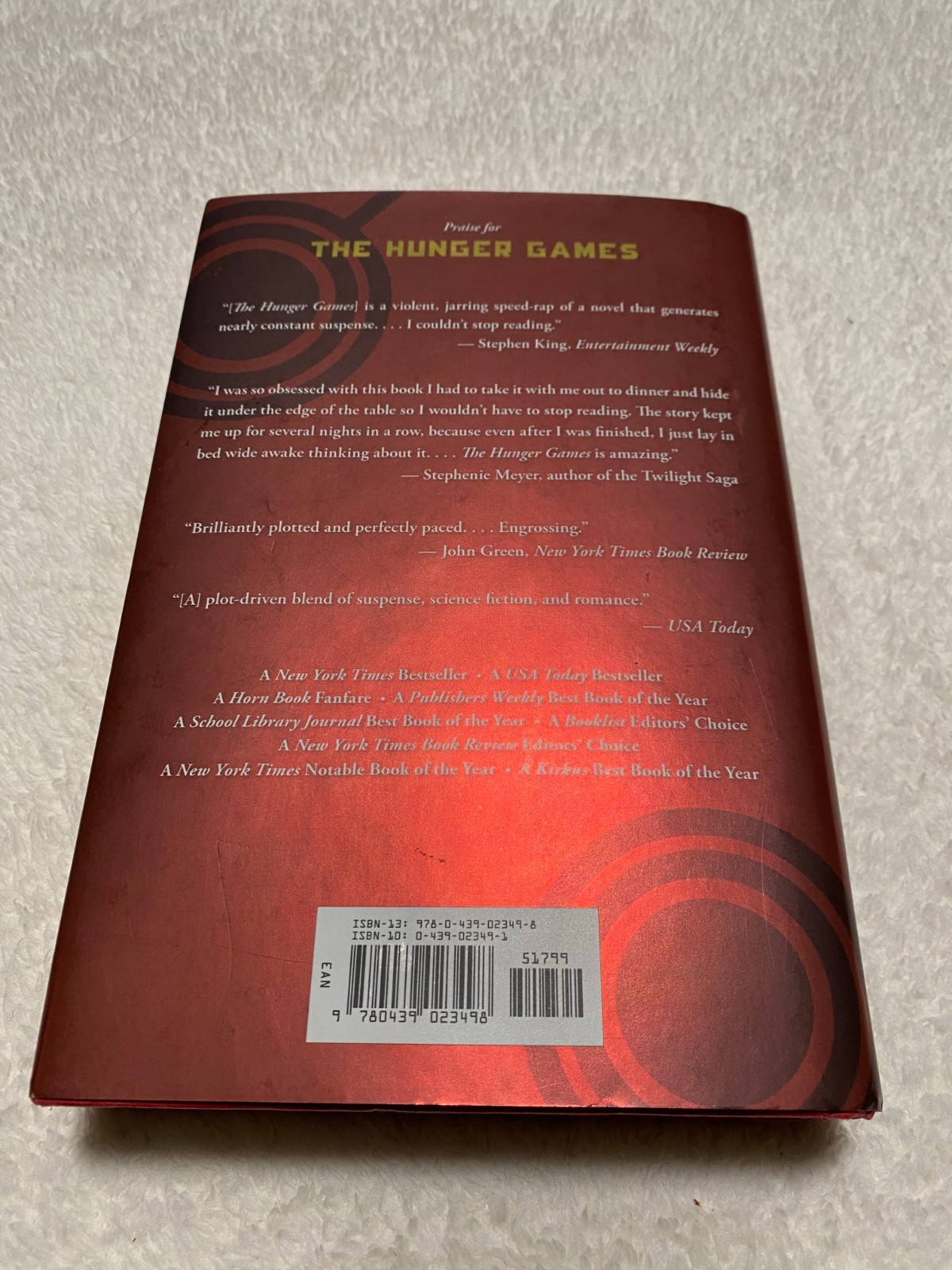 Catching Fire Suzanne Collins HC First Edition 2009 Hunger Games Book 2 VG+