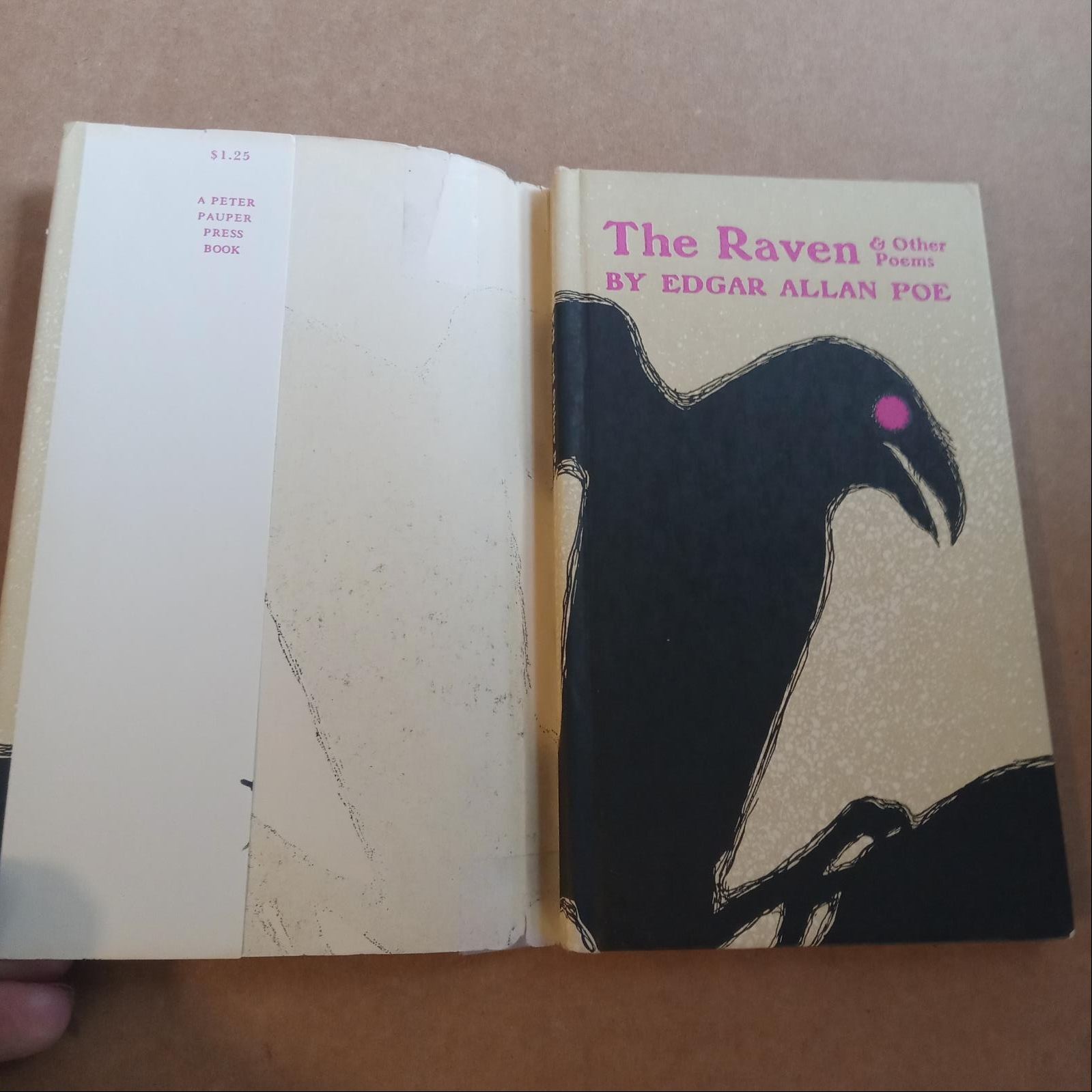 Edgar Allan Poe The Raven & Other Poems Peter Pauper Press 8vo HC DJ VG+ VG