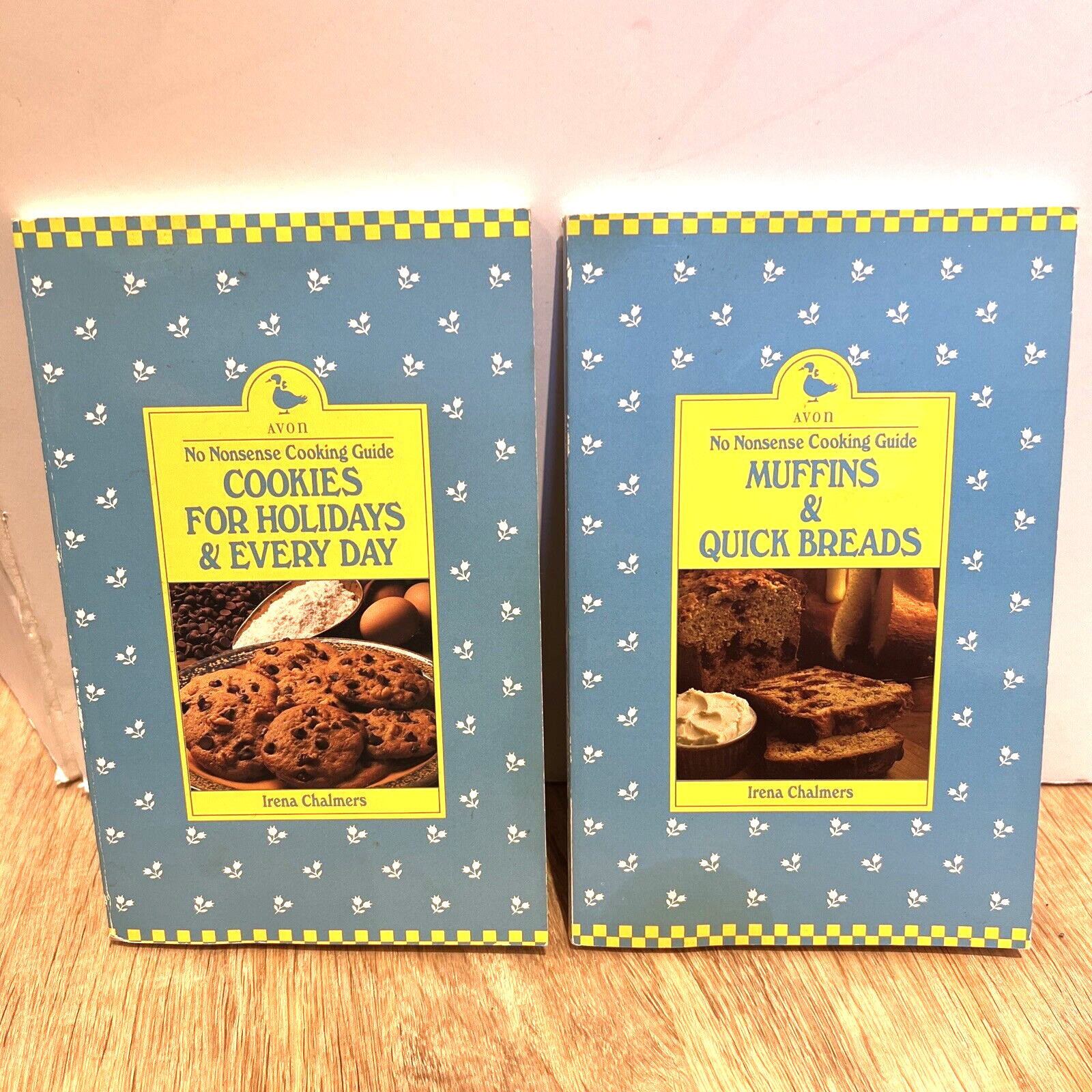 Vintage Avon Paperback Set Of Baking Culinary Cookbooks by Irena Chalmers 1980’s