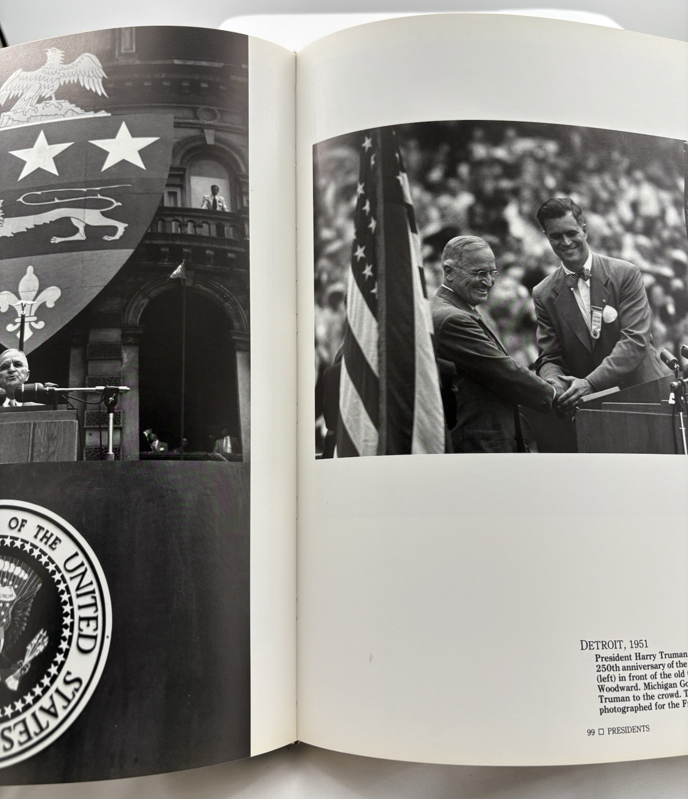 Tony Spina Chief Photographer Detroit Free Press 1988 1st Ed. Signed/Inscribed