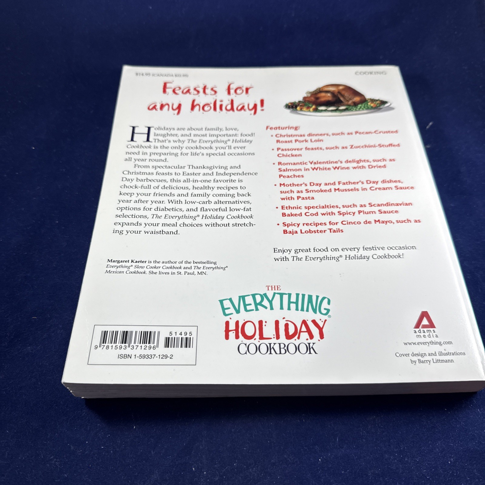 Everything Holiday Cookbook : 300 Treasured Favorites – By Margaret Kaeter