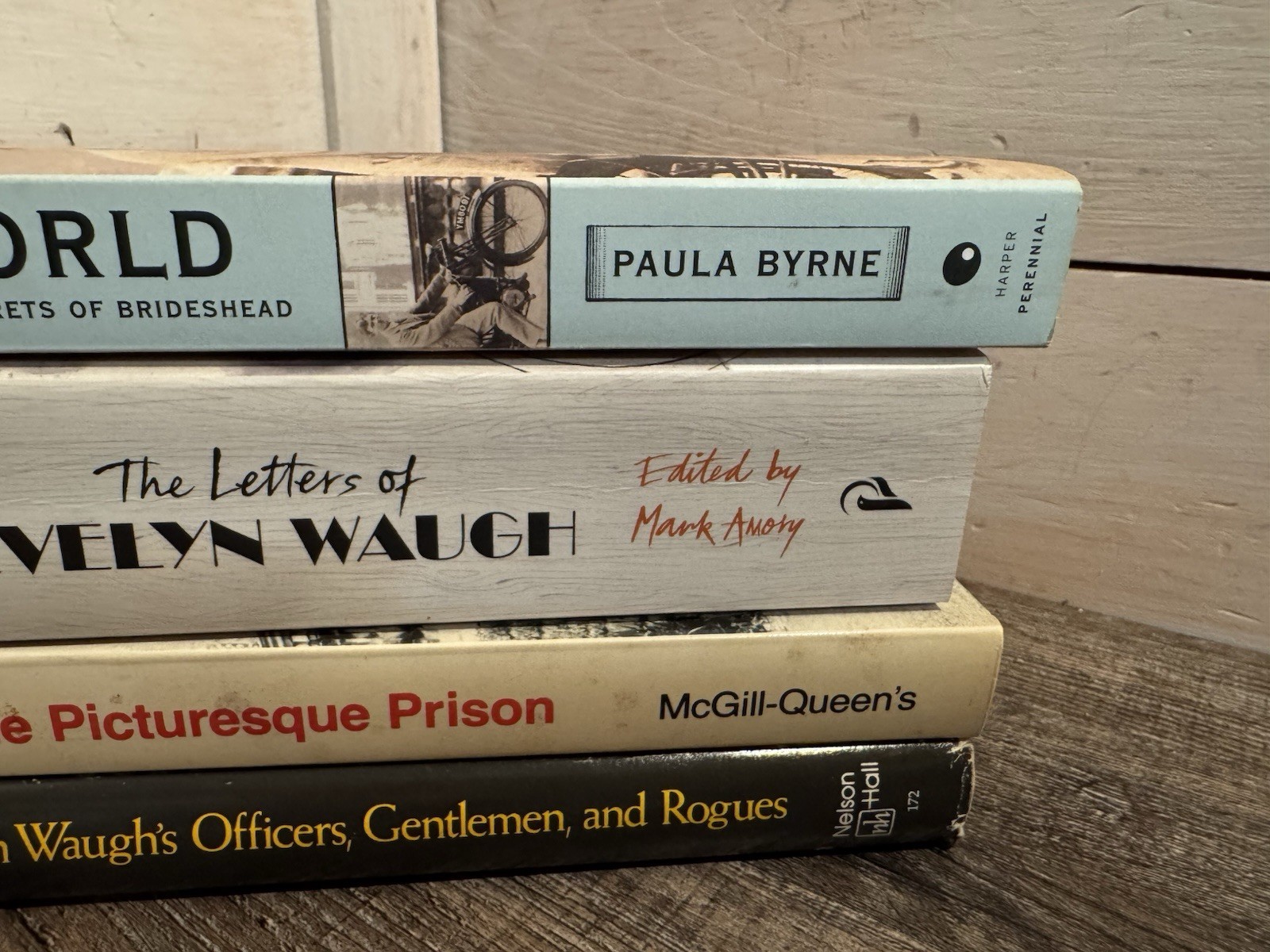Lots Of 4 Books About Evelyn Waugh The Picturesque Prison The Letters, Mad World