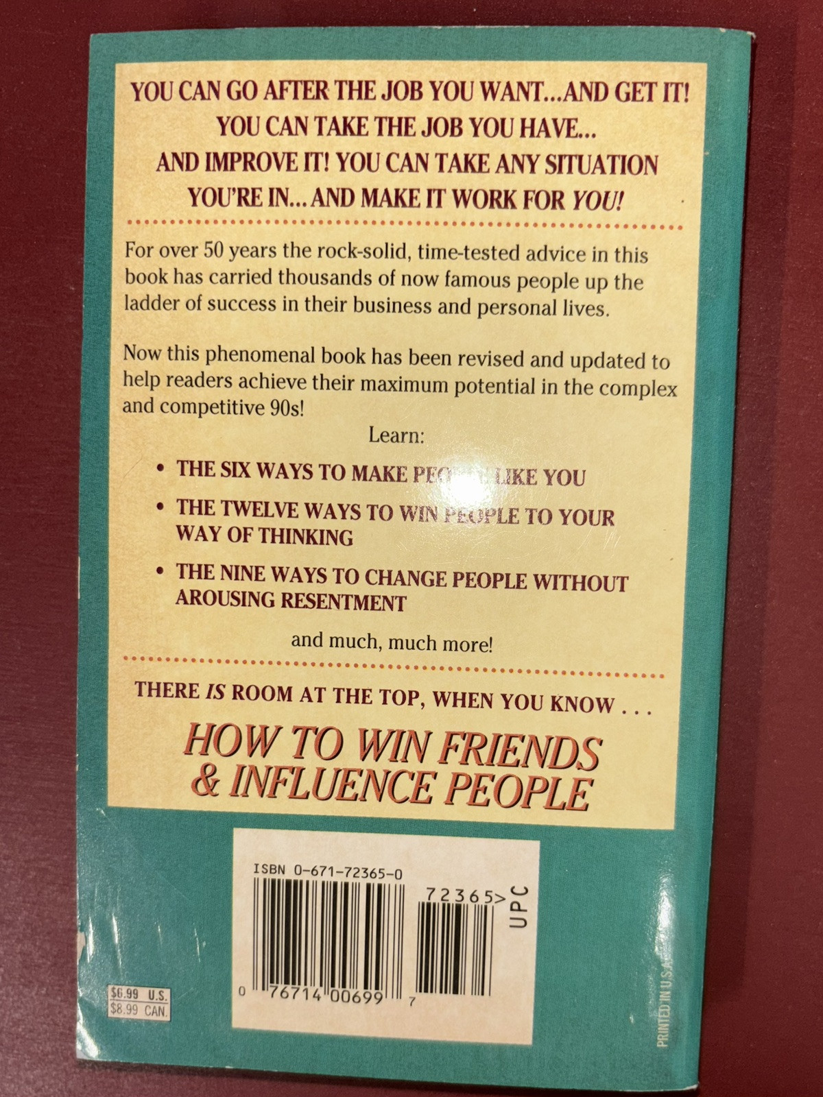 Dale Carnegie How To Win Friends And Influence People Paperback