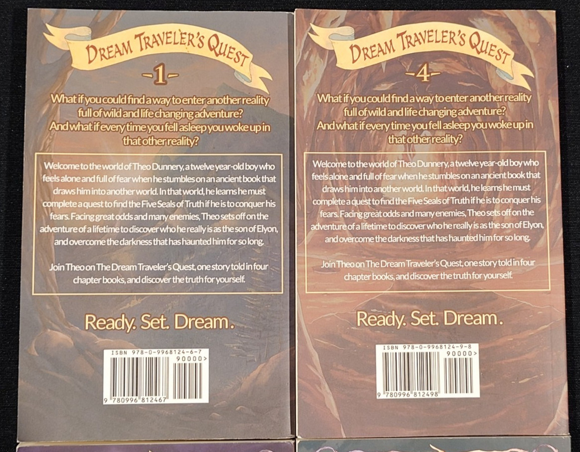 Mixed Lot of 4 Ted Dekker PB Books – The Dream Traveler’s Quest & Millie Maven