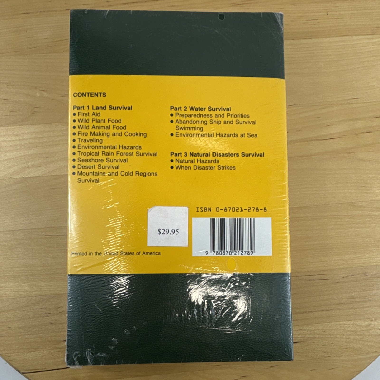 Naval Institute Press How to Survive on Land and Sea 4th Ed Revised HC