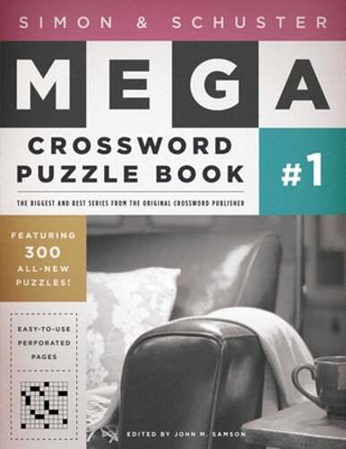 Simon & Schuster Mega Crossword Puzzle Book #1 by John M Samson: Used