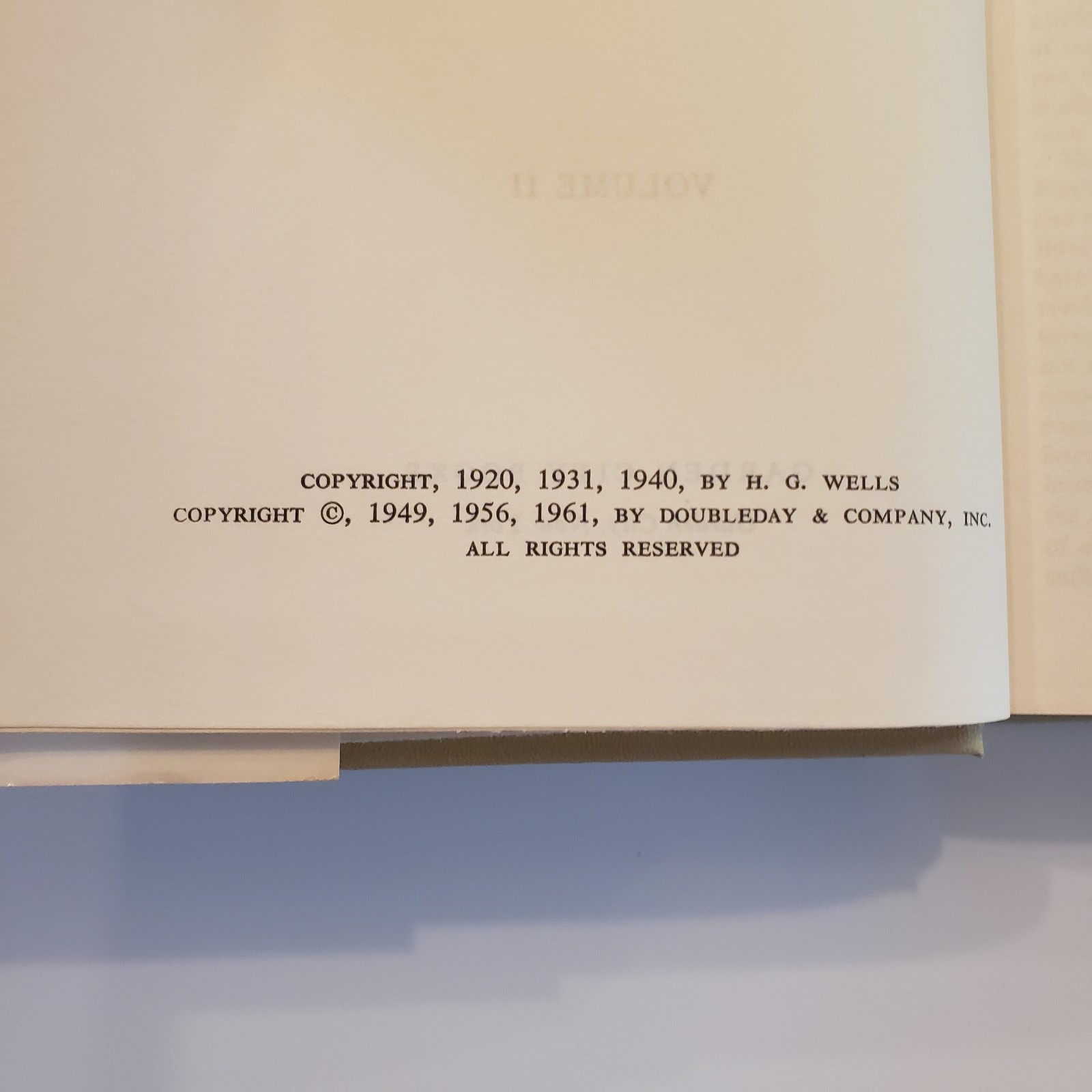 The Outline of History H G Wells Hardcover 1961 Dust Jacker Vol 1 2 Book Set Lot