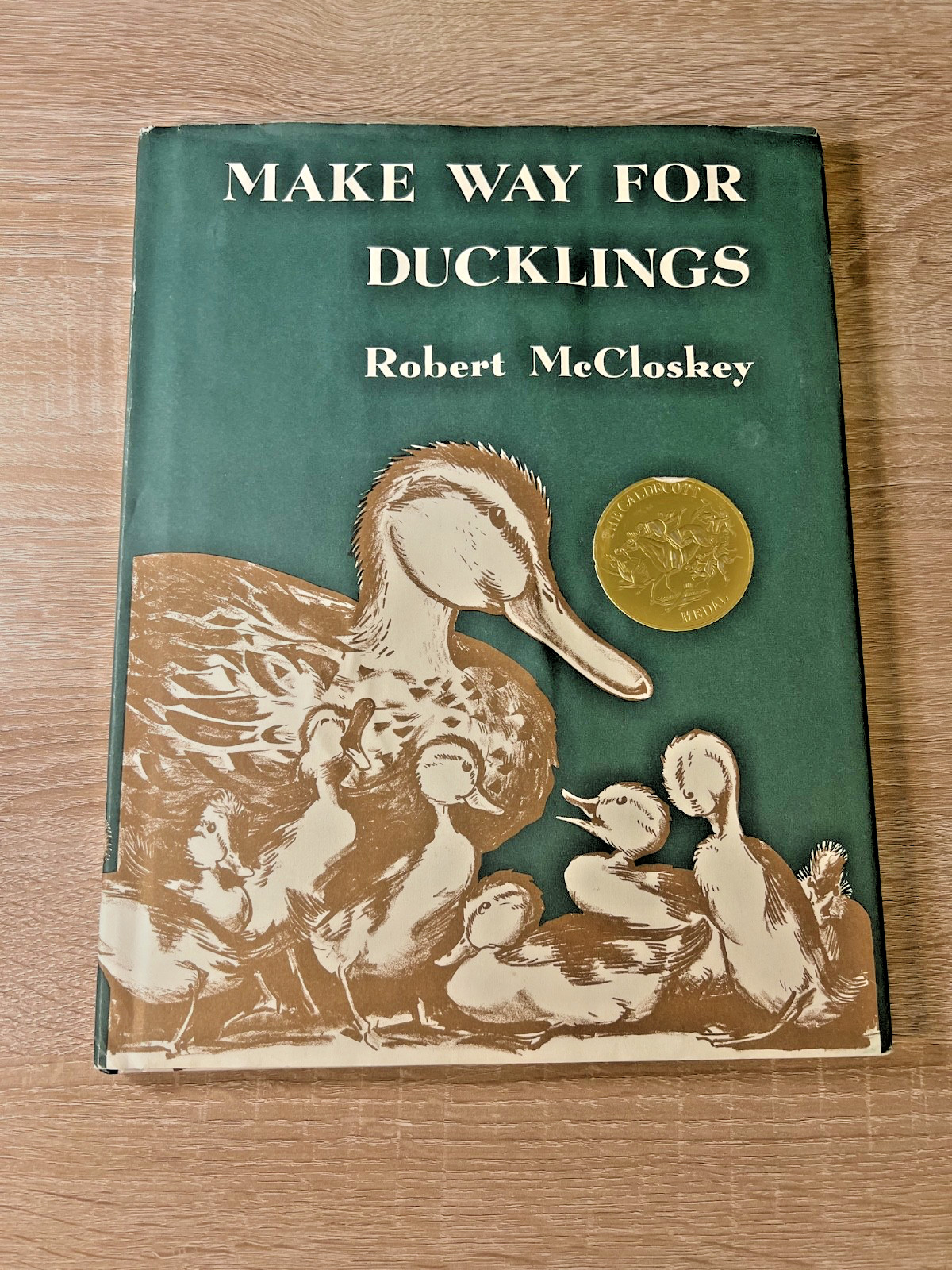 Make Way for Ducklings Robert McCloskey Hardcover Book 1941 Modern Reprint