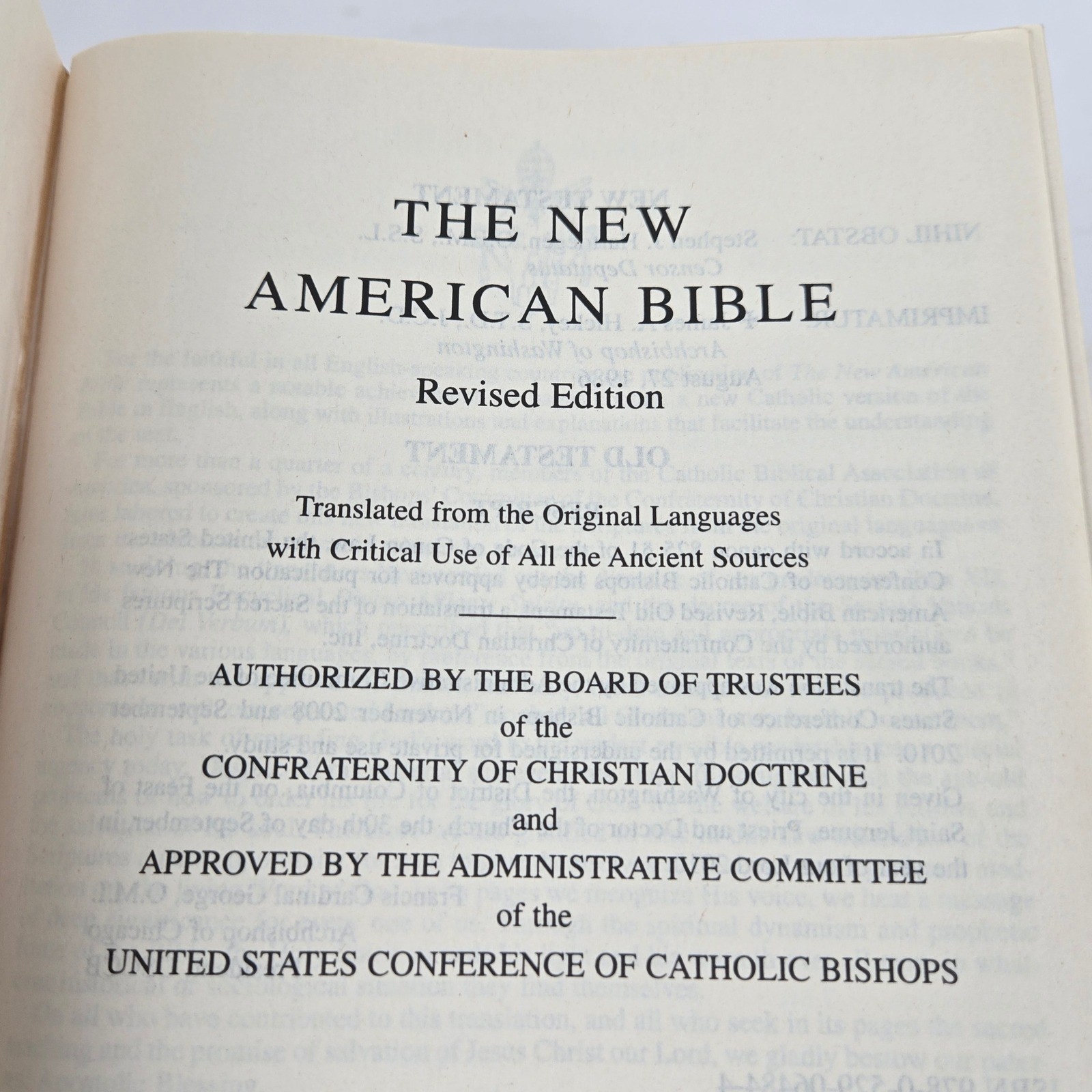Lot of 2 The New American Bible Revised Edition NABRE World Catholic Press Red