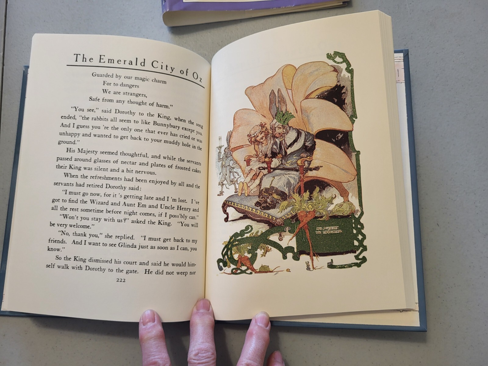 EMERALD CITY OF OZ ~ L Frank Baum HC ~ 1993 16-COLOR PLATES w/metallic green