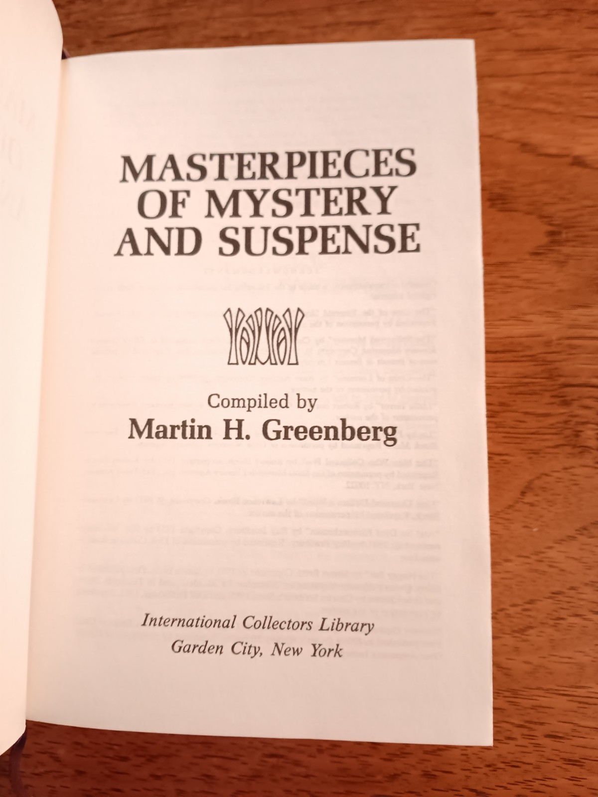 Masterpieces of Mystery and Suspence Martin H. Greenberg Hardcover Fine Binding