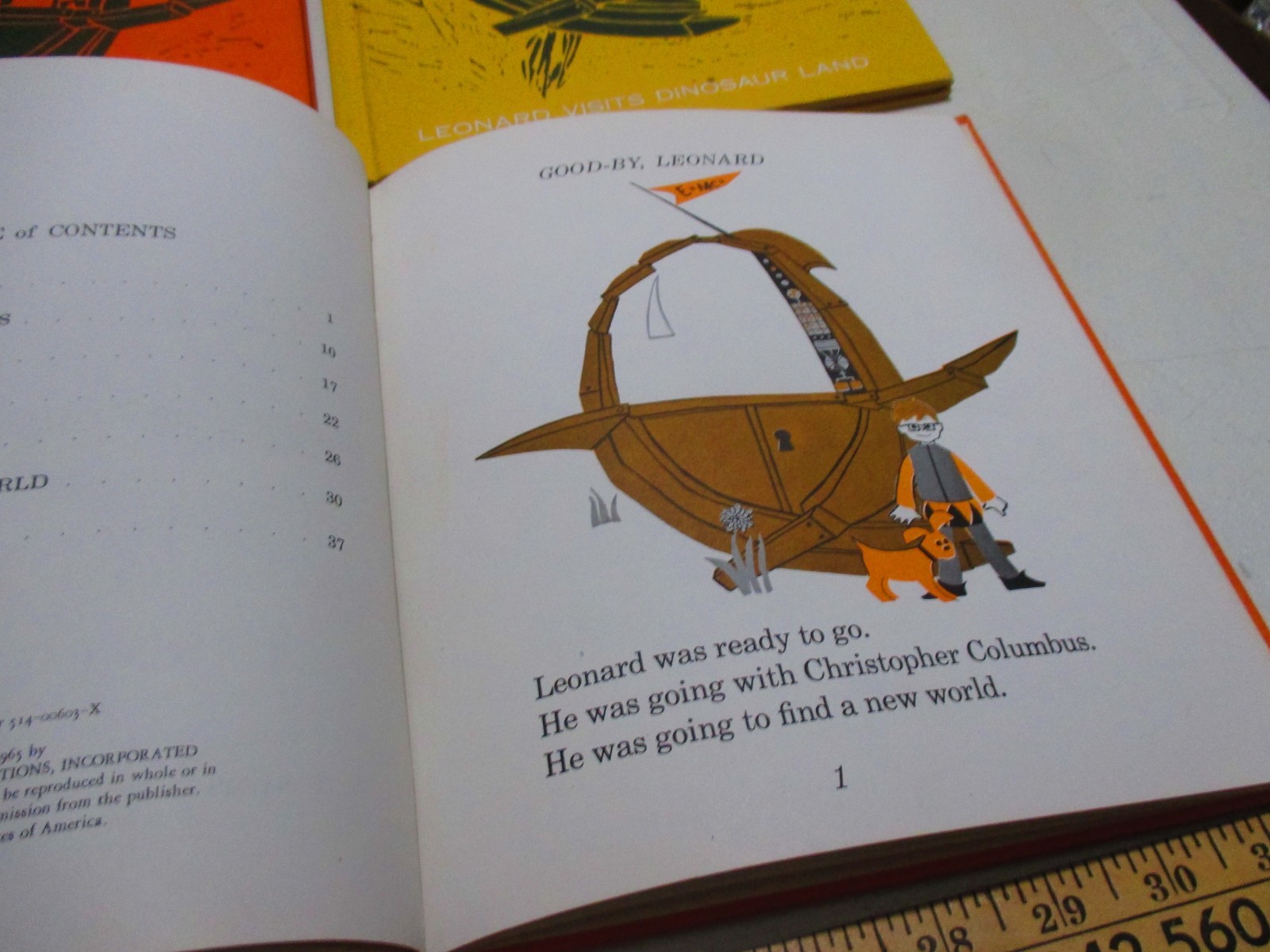 Leonard Visits Dinosaur Land & Discovers America, Visits Space 1965