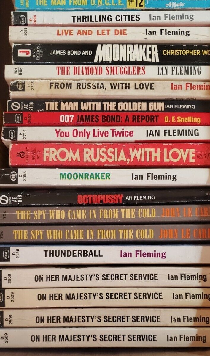 Espionage Books James Bond Sam Durell Nick Carter Complete Your Collection #1