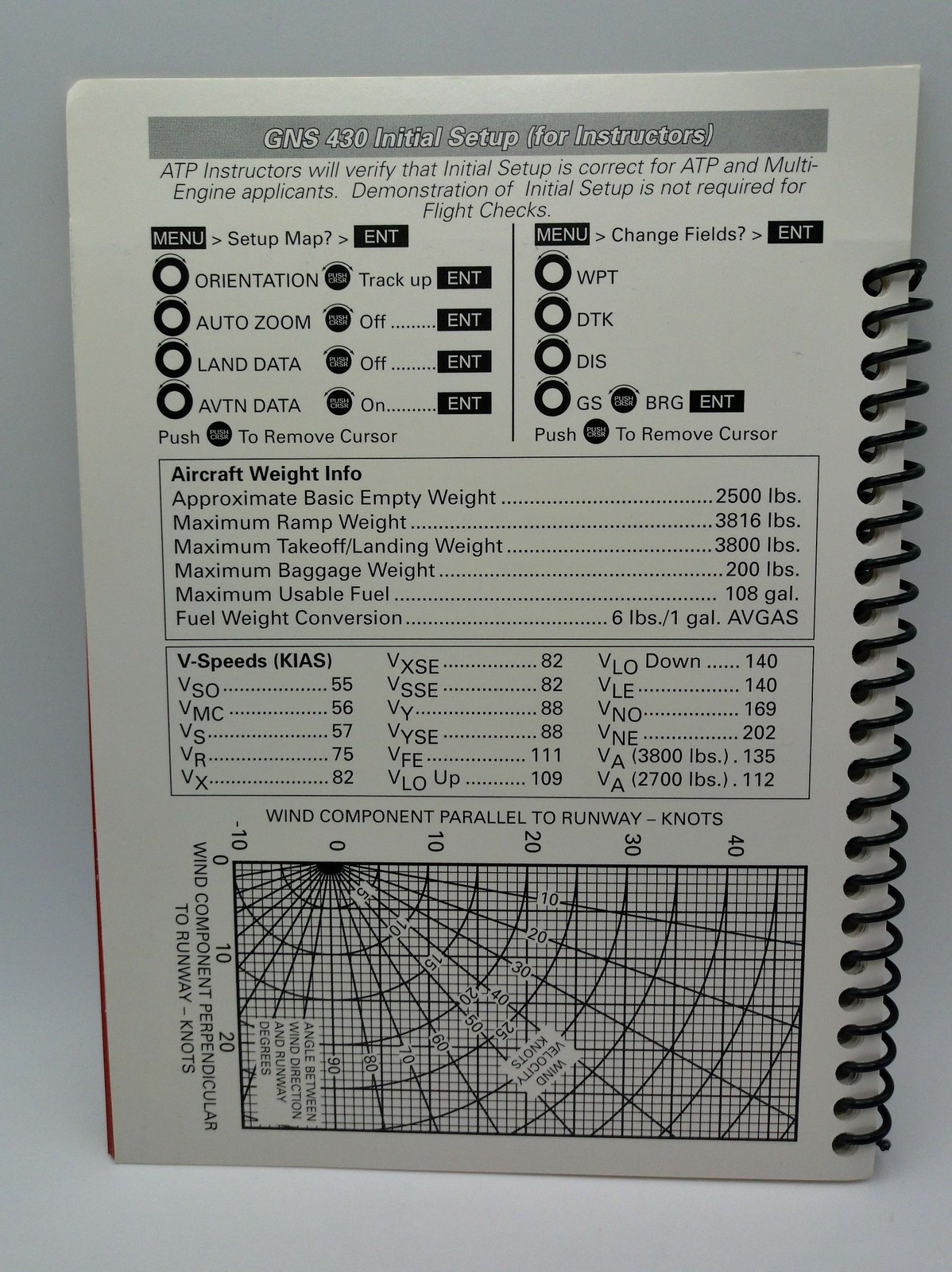 ATP Piper Seminole Checklist GNS 430 Integrated Flight Flow Checklist 2000 Pilot