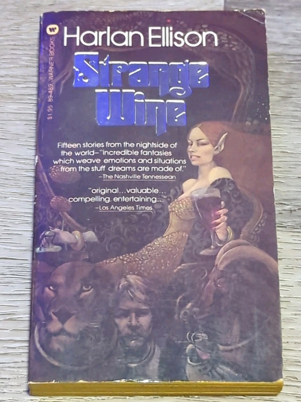 Strange Wine by Harlan Ellison. 1979 Warner 2nd print. Dark Fantasy collection.