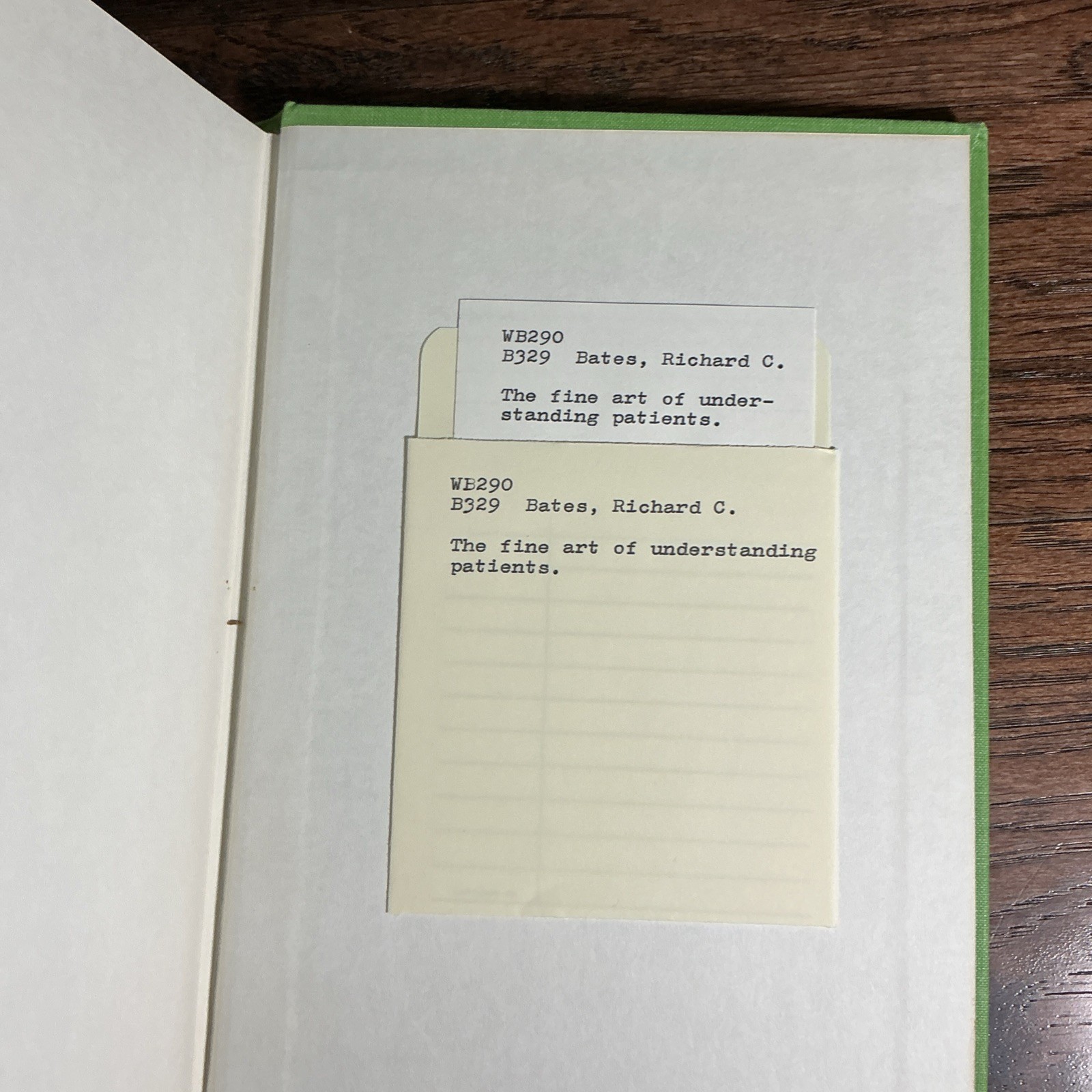 The Fine Art of Understanding Patients by Richard C Bates, M.D 1968 Hardcover