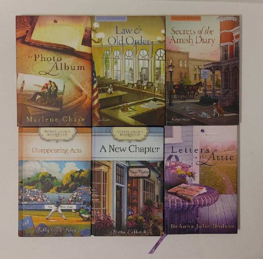 Lot of 6 Random Mix Guideposts Christian Mysteries ANNIE’S ATTIC Amish PATCHWORK