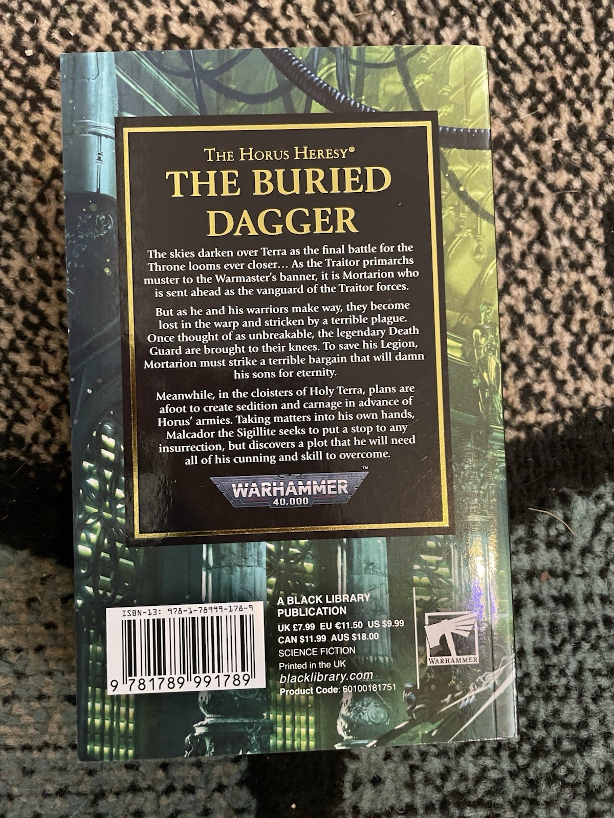 The Buried Dagger ,Horus Heresy Black Library James Swallow, Warhammer 40K. #54