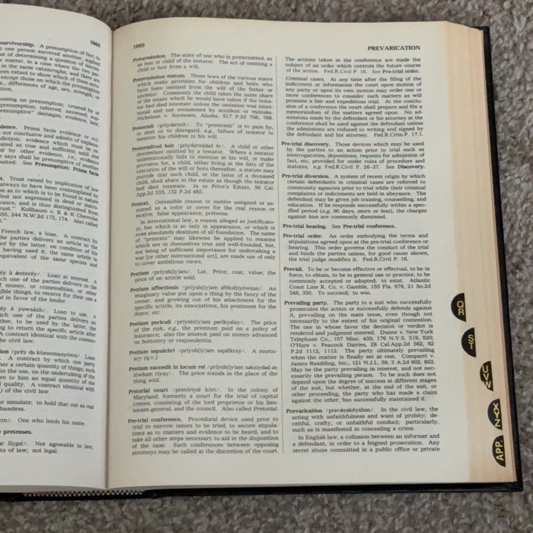 Black’s Law Dictionary Special Deluxe Fifth Edition 1979 West Publishing