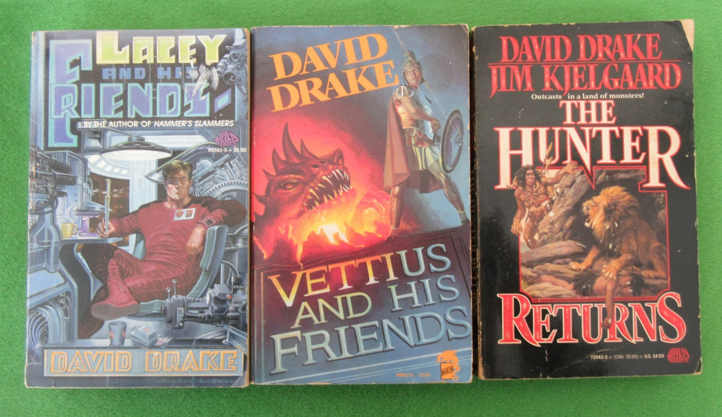LOT 3 PB STANDALONE NOVELS BY DAVID DRAKE: LACEY/VETTIUS AND HIS FRIENDS +