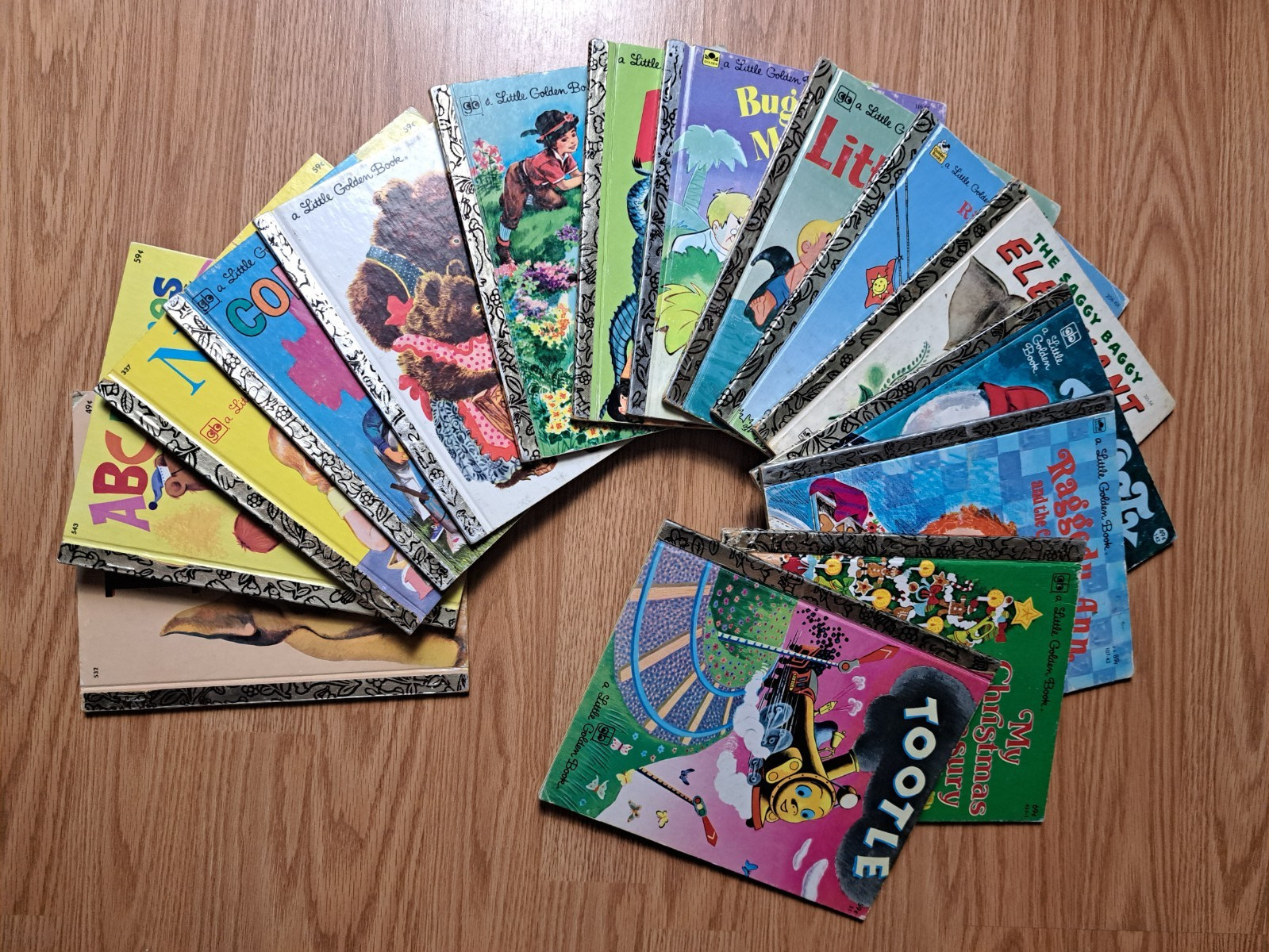 Vintage Lot of 15 Little Golden Books Mostly 70s 80s Some Earlier Assorted
