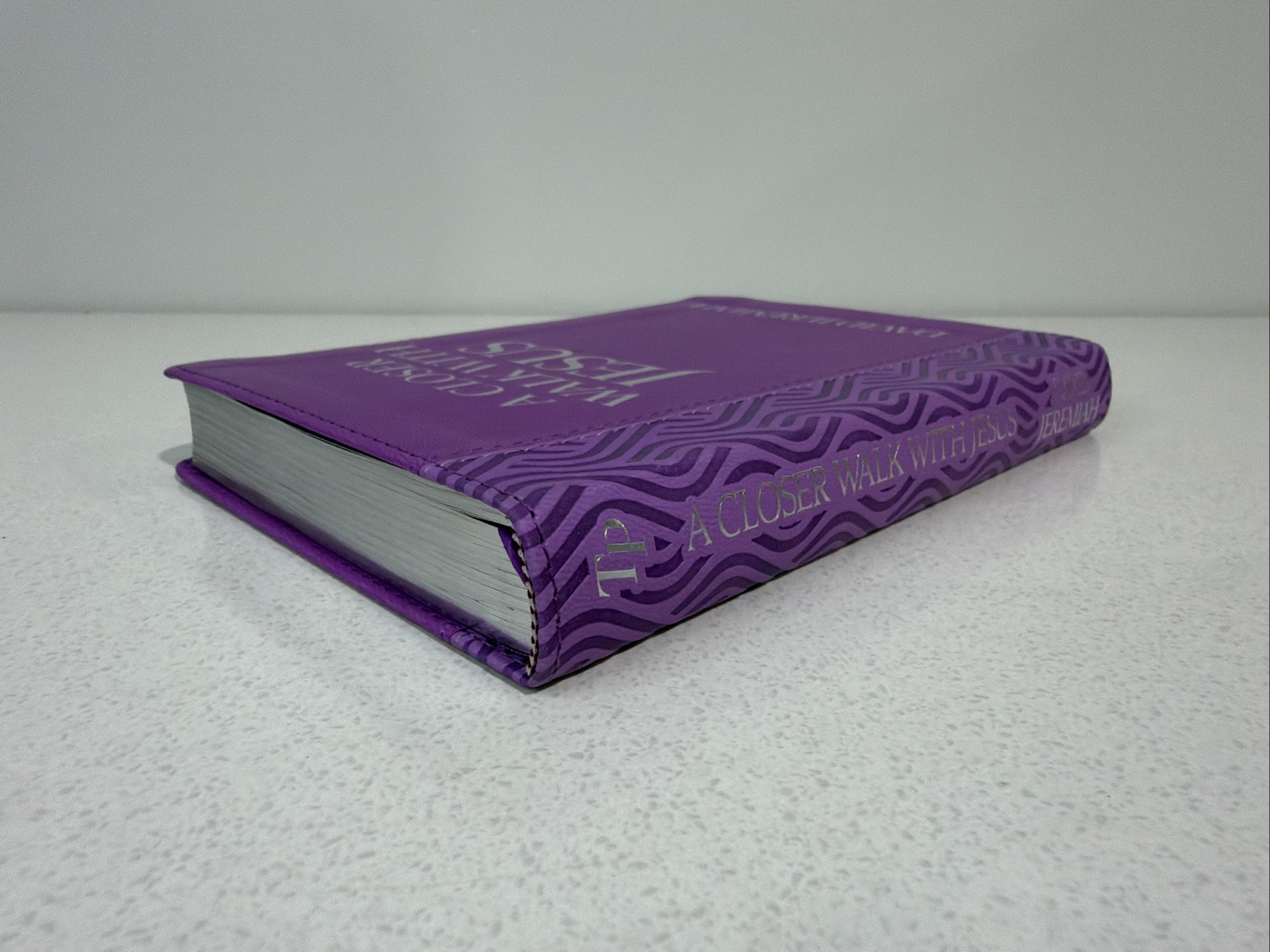 A Closer Walk with Jesus by David Jeremiah – 2025 Purple Faux Leather