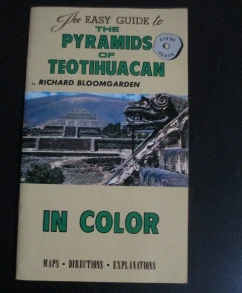Guide to Pyramids of Teotihuacan Bloomgarden Mexico Paperback 1975 34 Pages