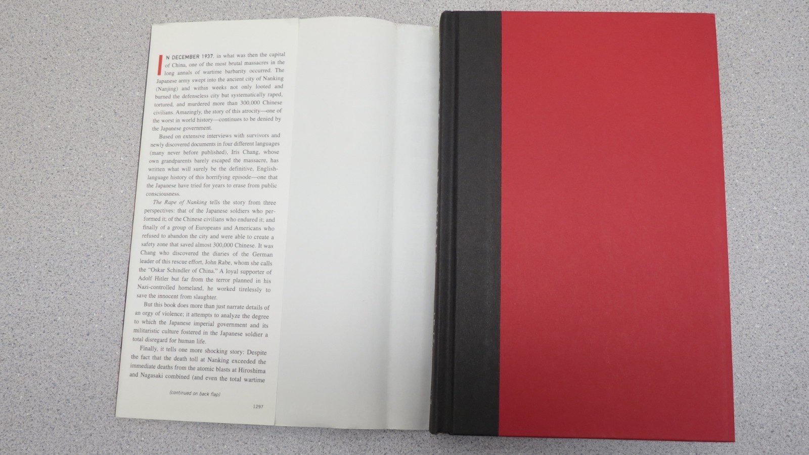 Rape of Nanking : Forgotten Holocaust of World War II – First Edition Iris Chang