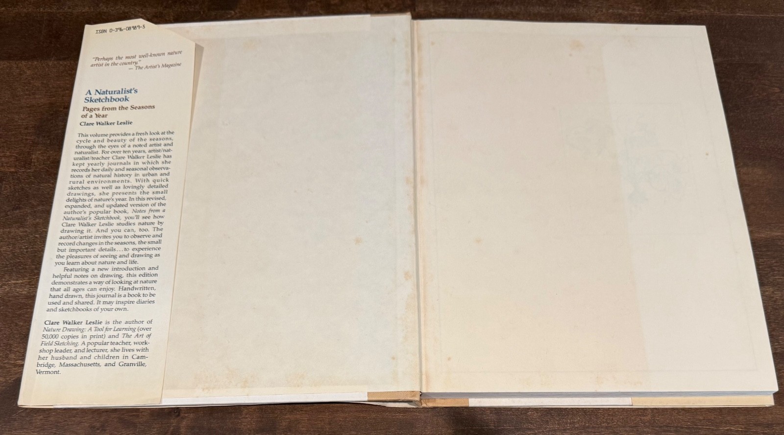 A Naturalist’s Sketchbook: Pages from the Seasons of a Year HC W/DJ