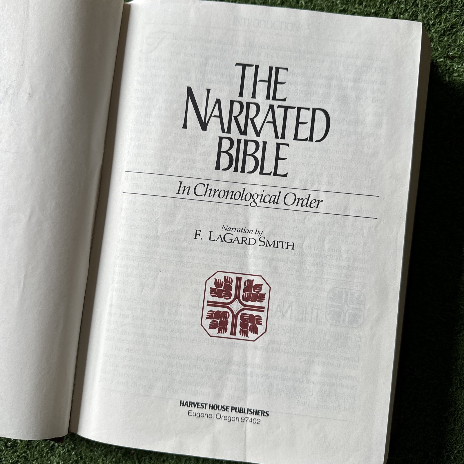 The Narrated Bible In Chronological Order NIV Narration by F. LaGard Smith 1984
