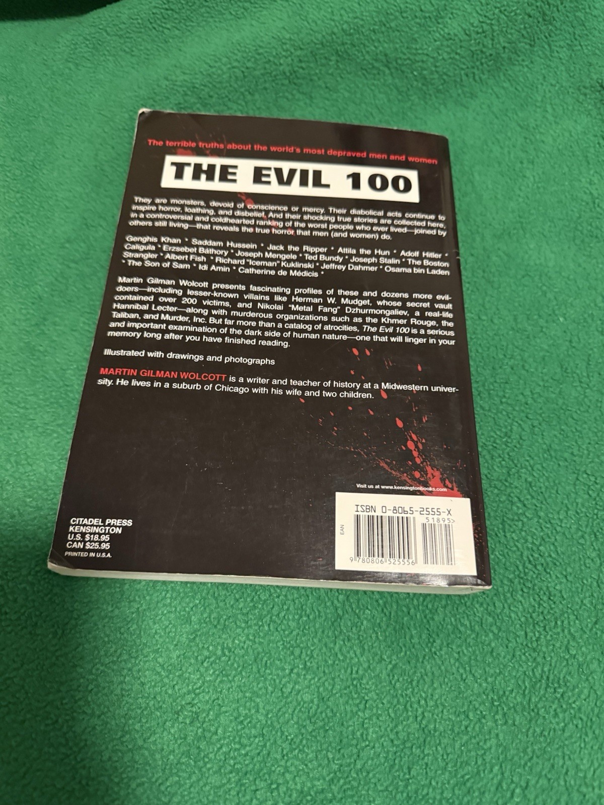 The Evil 100 Book Martin Gilman Wolcott Serial Killers Mass Murderers