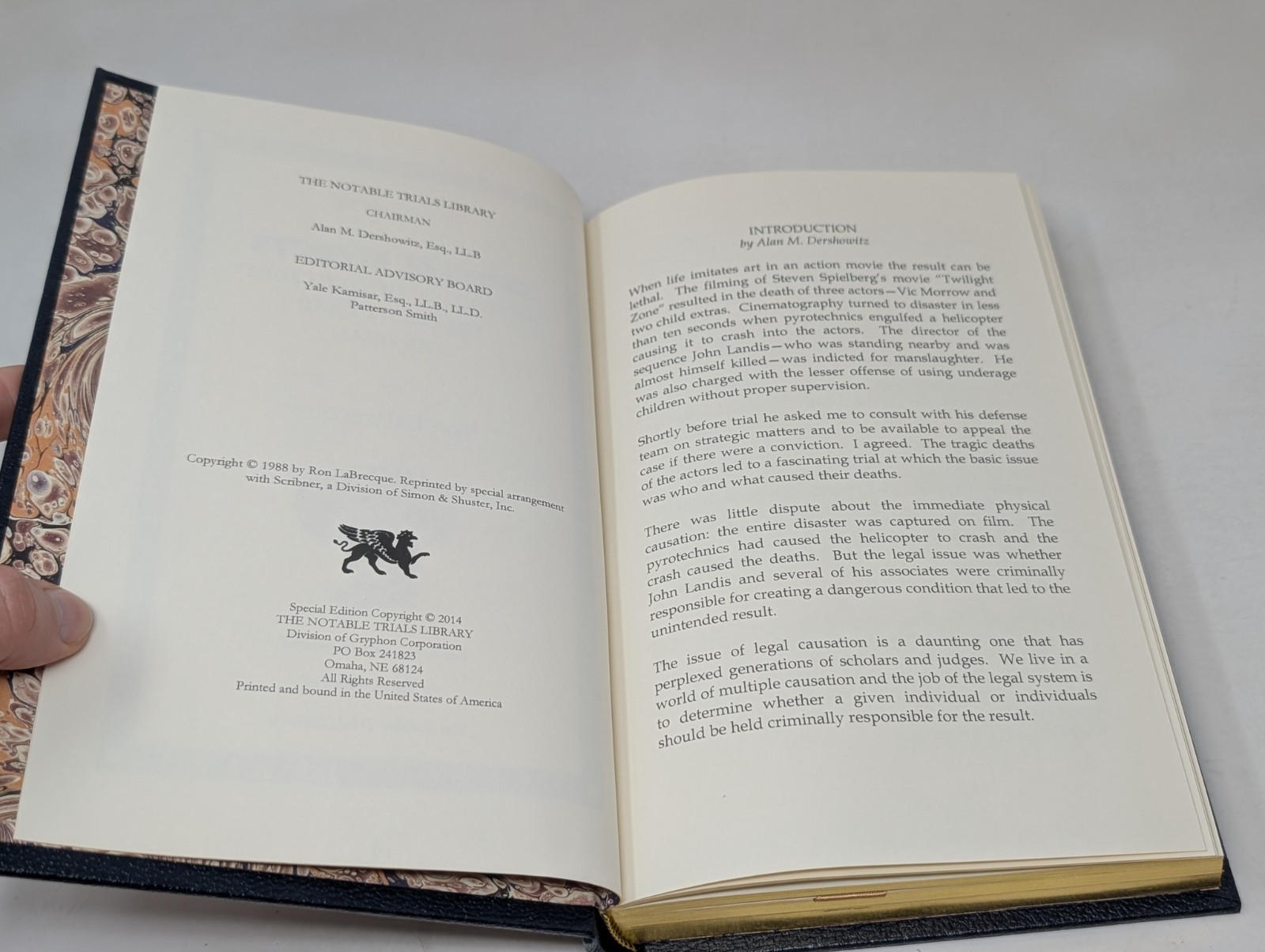Special Effects by Ron LaBrecque Notable Trials Library Leather Hardcover VTG