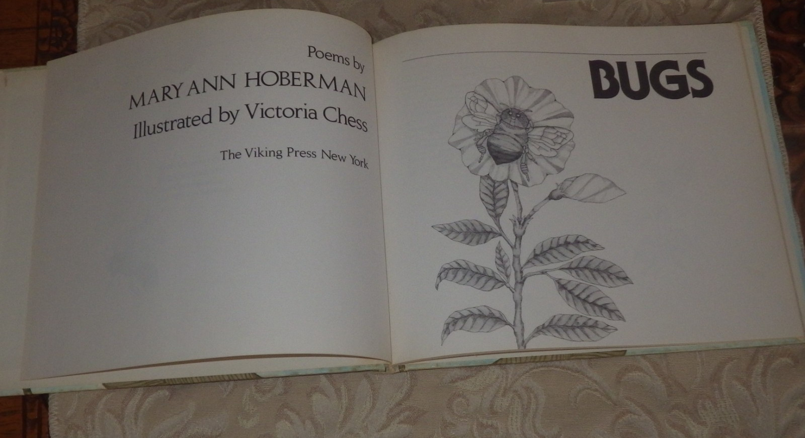 Bugs : Poems By Mary Ann Hoberman 1976 HC 1st ED in Dust Jacket RARE SIGNED!