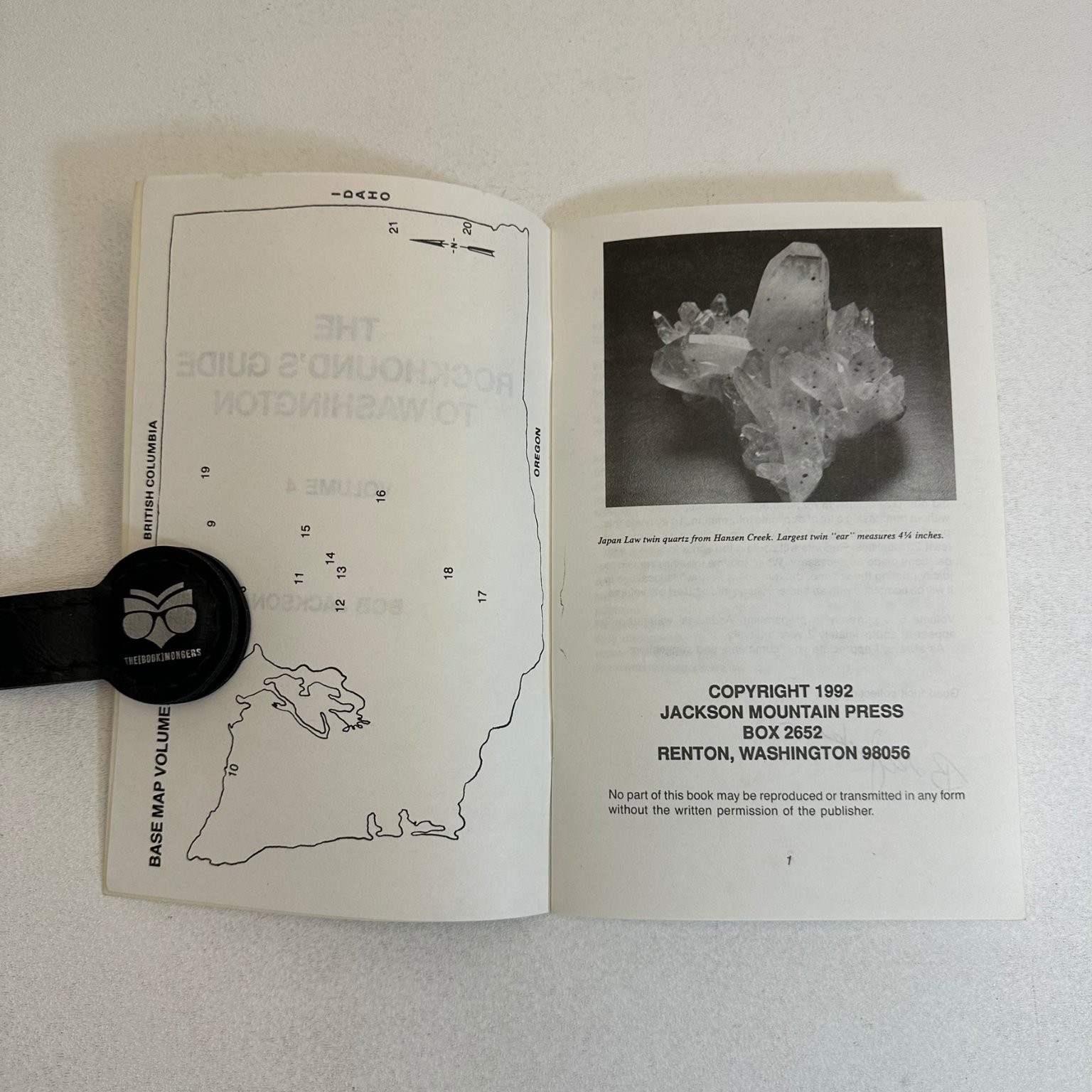 Rockhound’s Guide to Washington Vol 4 Bob Jackson 1992 Geology Jackson Mtn Press