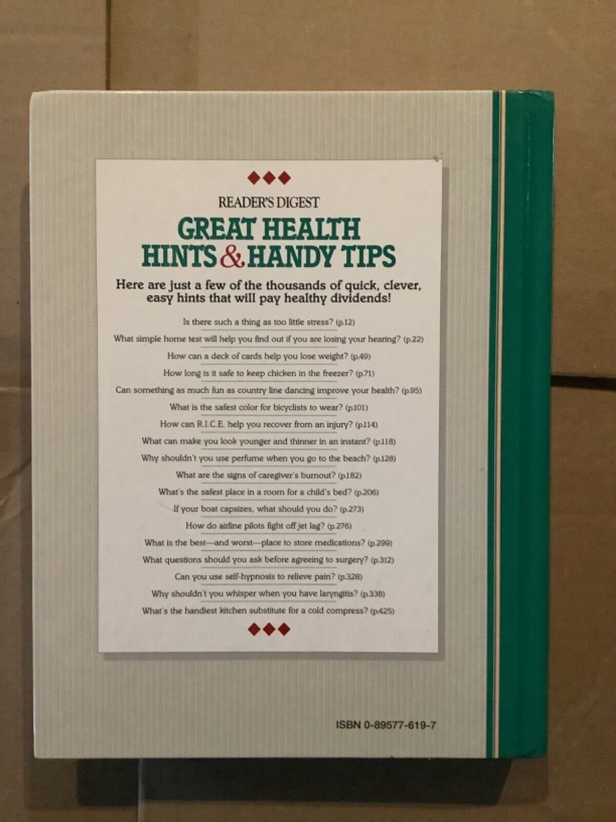 Great Health Hints And Handy Tips by Reader’s Digest (1994, Hardcover)